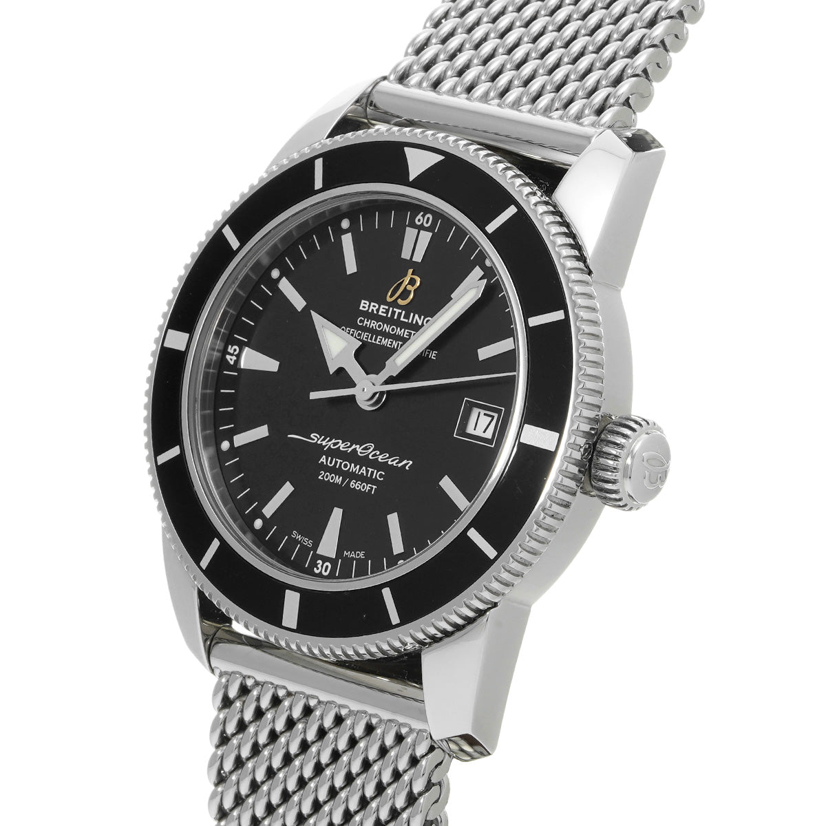 Super Ocean Heritage 42 A1732124/BA61 Black BREITLING Men's [Pre-Owned].