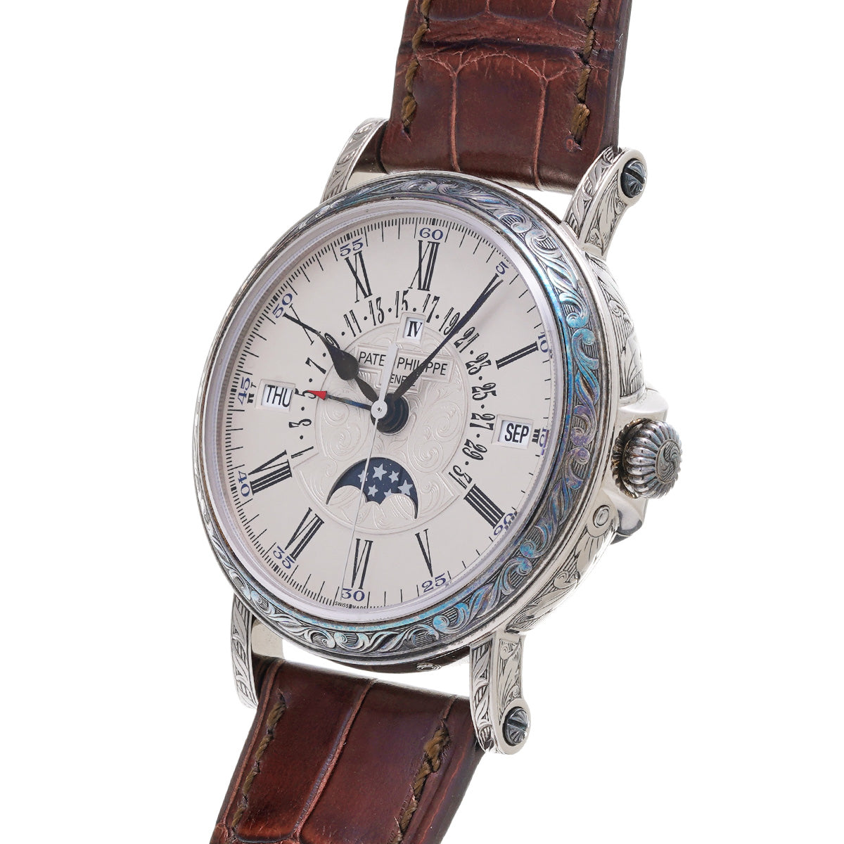 Grande Complication Perpetual Calendar 5160G-001 Silver PATEK PHILIPPE Men's [Pre-Owned].