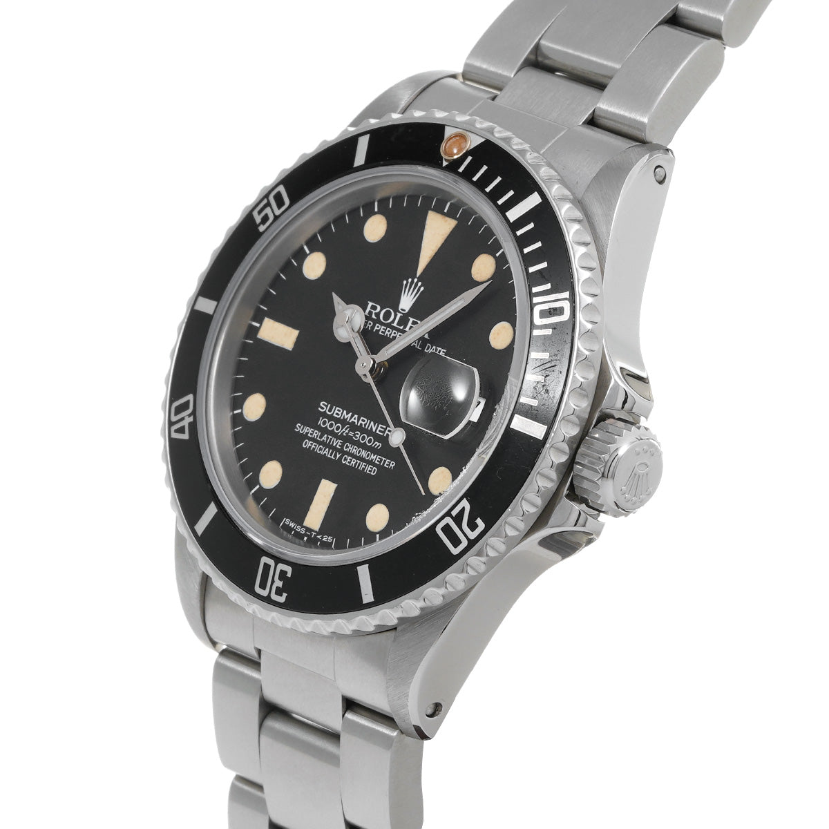 Submariner Date 16800 71s (manufactured circa 1986) Black ROLEX Men's [Pre-Owned].