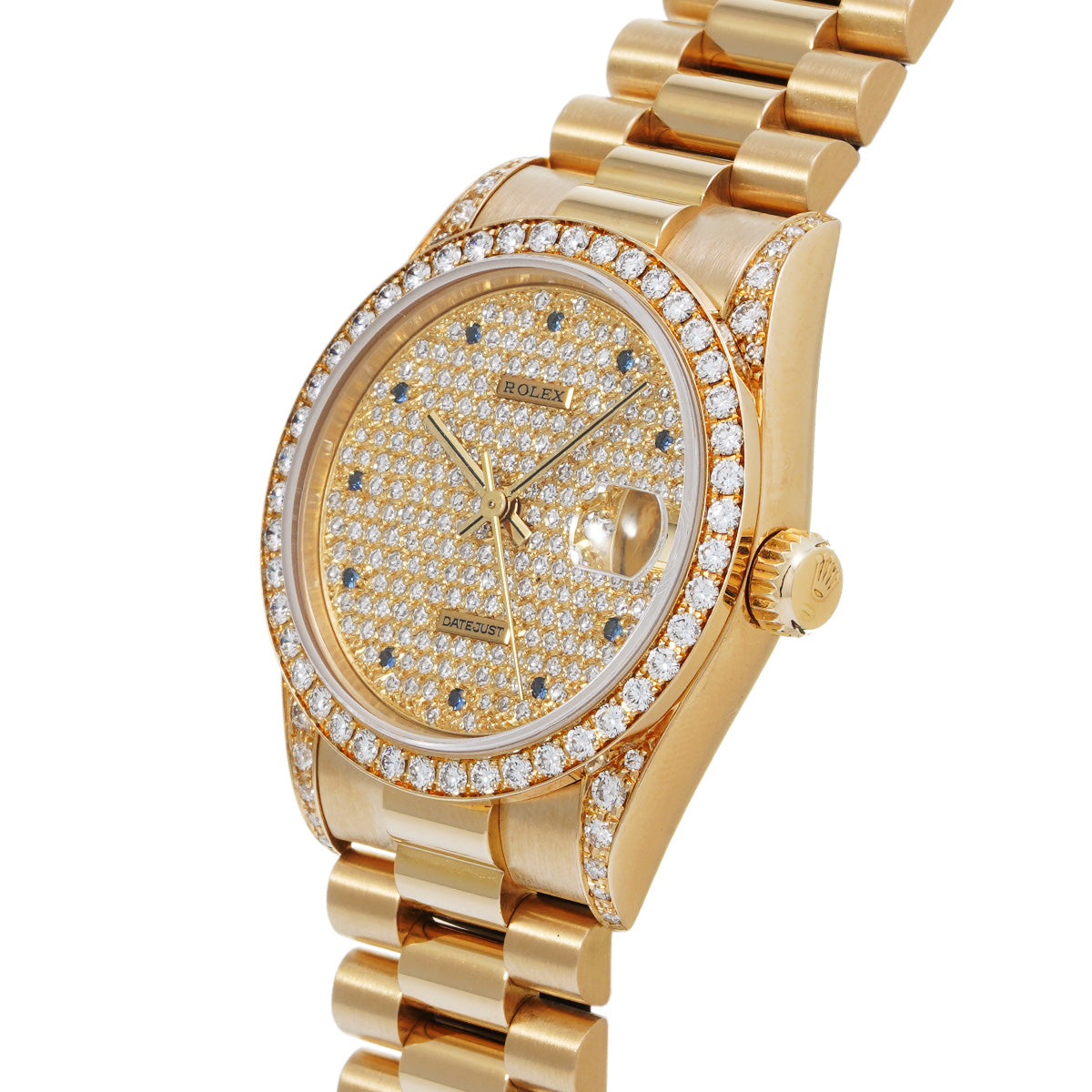 Datejust 68158 E (manufactured circa 1990) Pav Diamond ROLEX Unisex [Pre-owned].