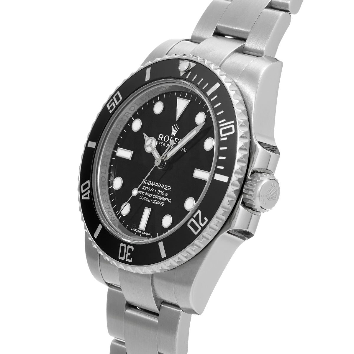 Submariner 114060 G (manufactured circa 2011) Black ROLEX Men's [Pre-Owned].