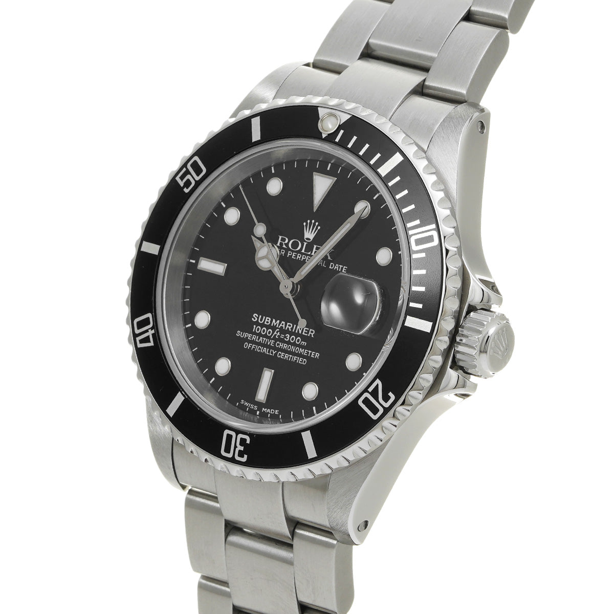 Submariner Date 16610 Y No. (manufactured circa 2002) Black ROLEX Men's [Pre-owned].
