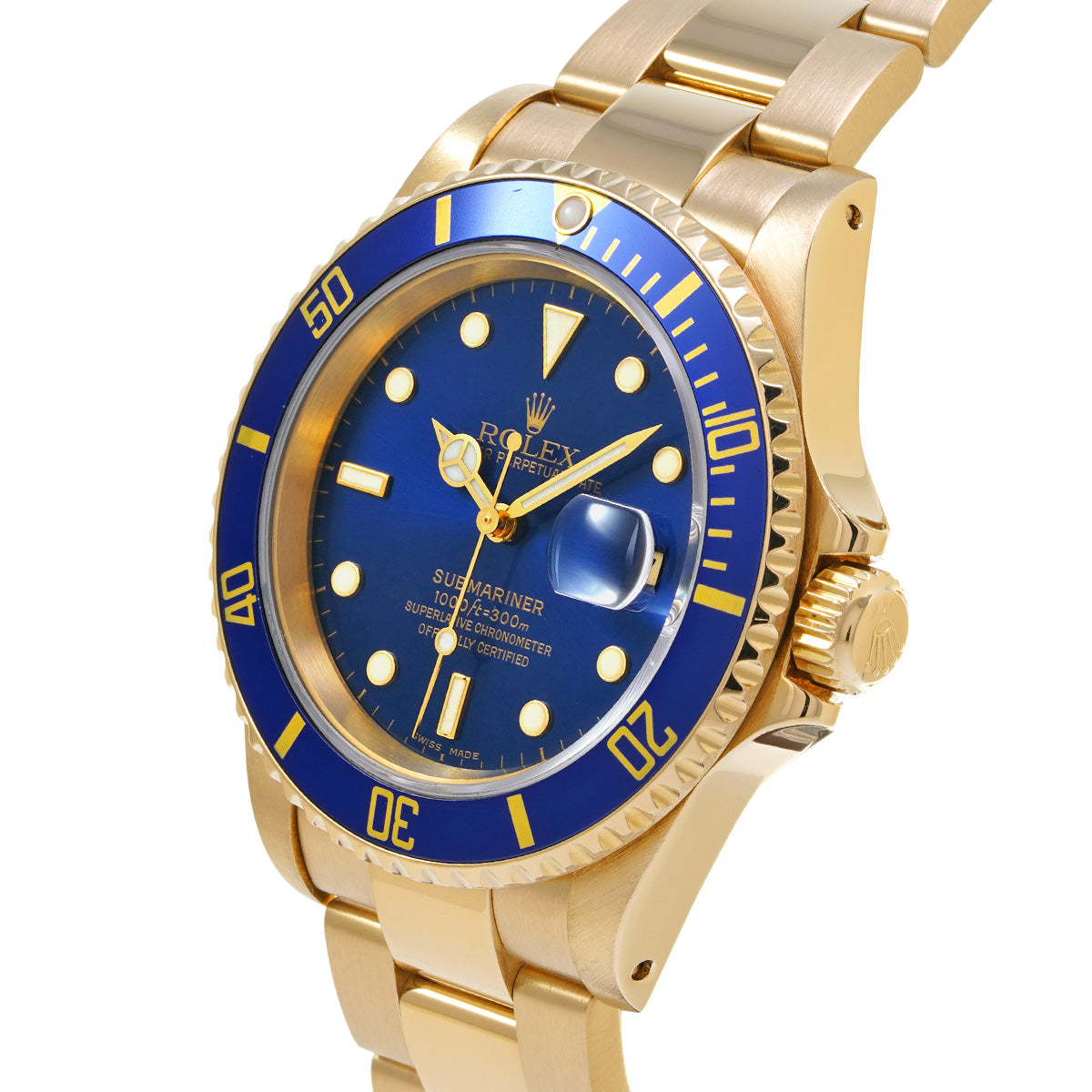 Submariner Date 16618LB P (manufactured circa 2000) Blue ROLEX Men's [Pre-Owned].
