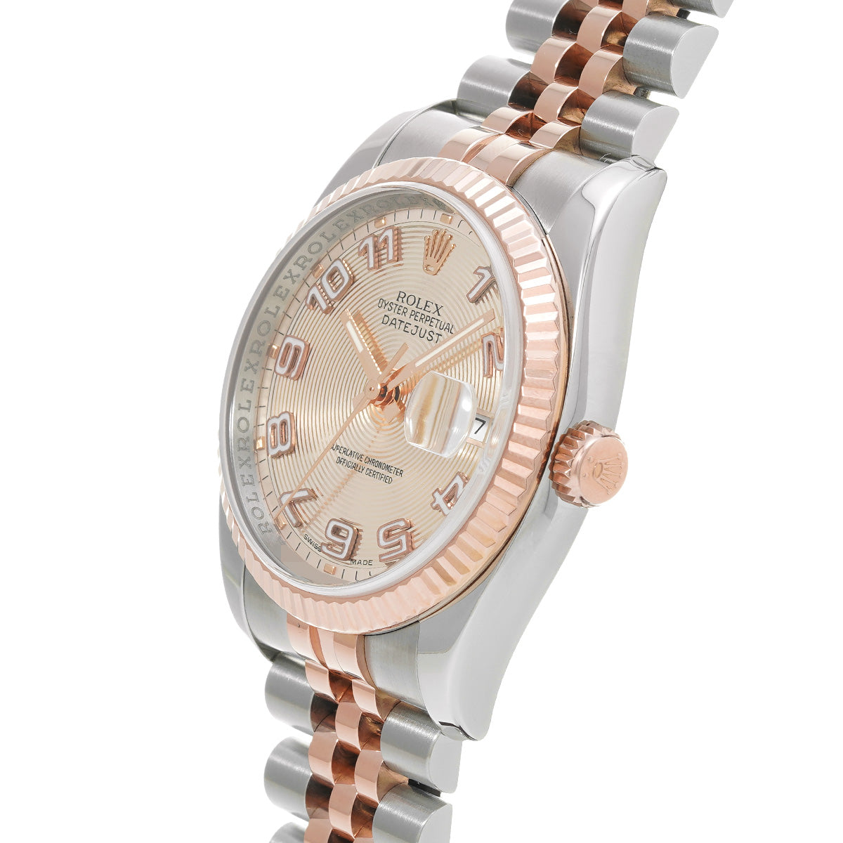 DATE JUST 116231 D (manufactured circa 2005) Pink ROLEX Men's [Pre-Owned].