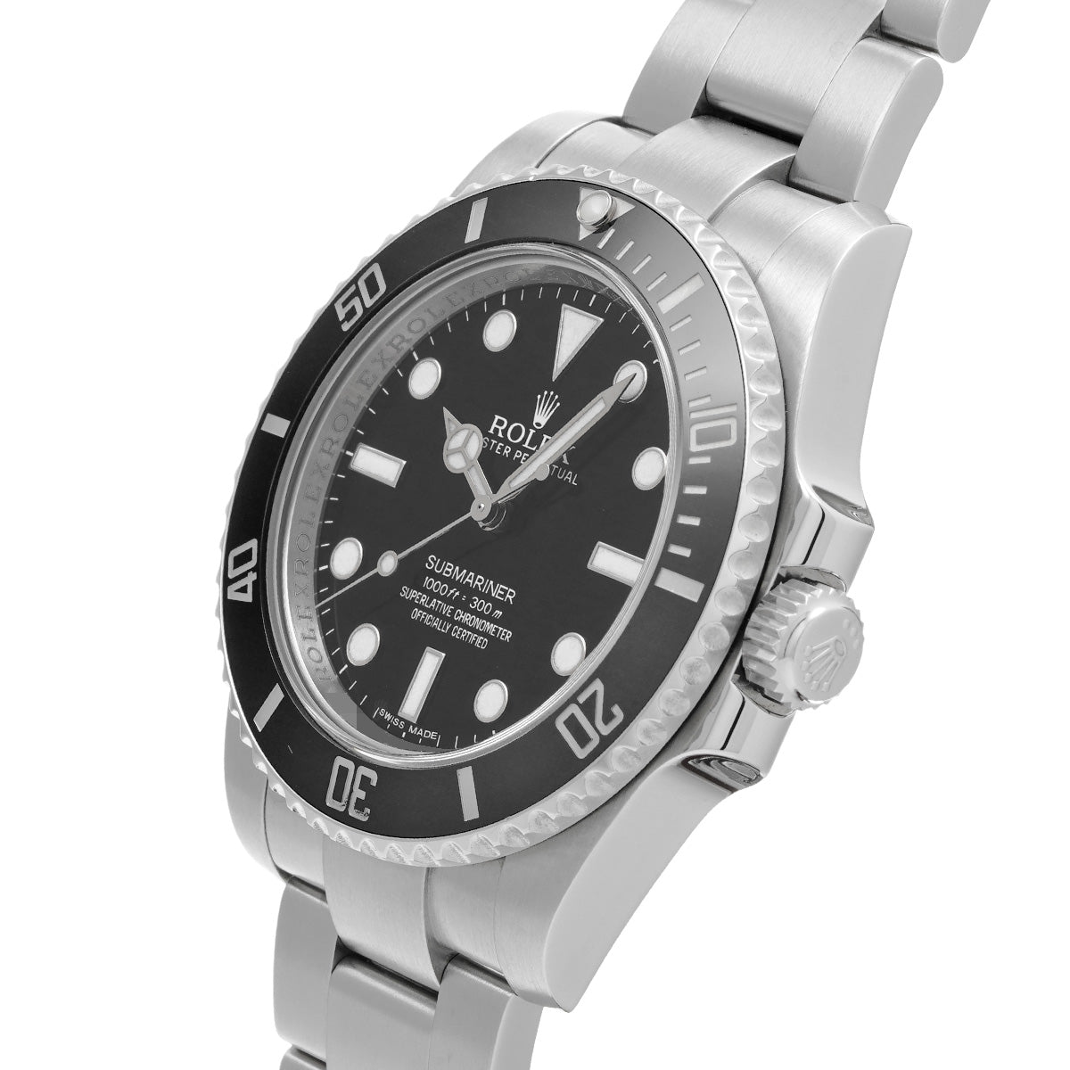 Submariner 114060 G (manufactured circa 2010) Black ROLEX Men's [Pre-Owned].