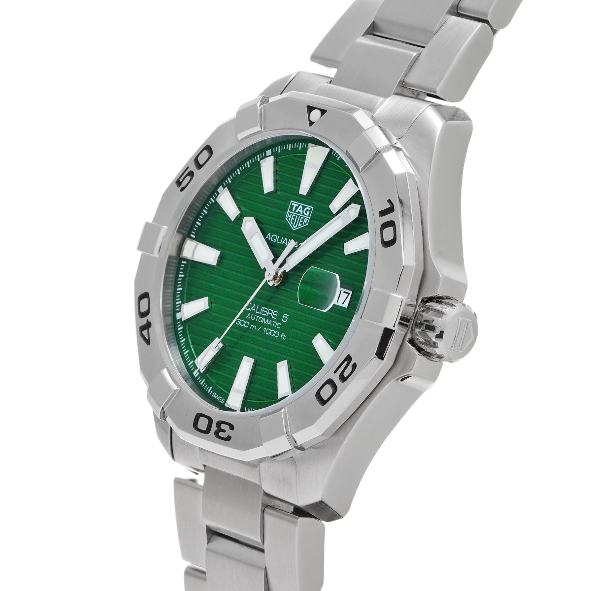 Aquaracer Calibre 5 WAY2015.BA0927 Green TAG HEUER Men's [Pre-Owned].