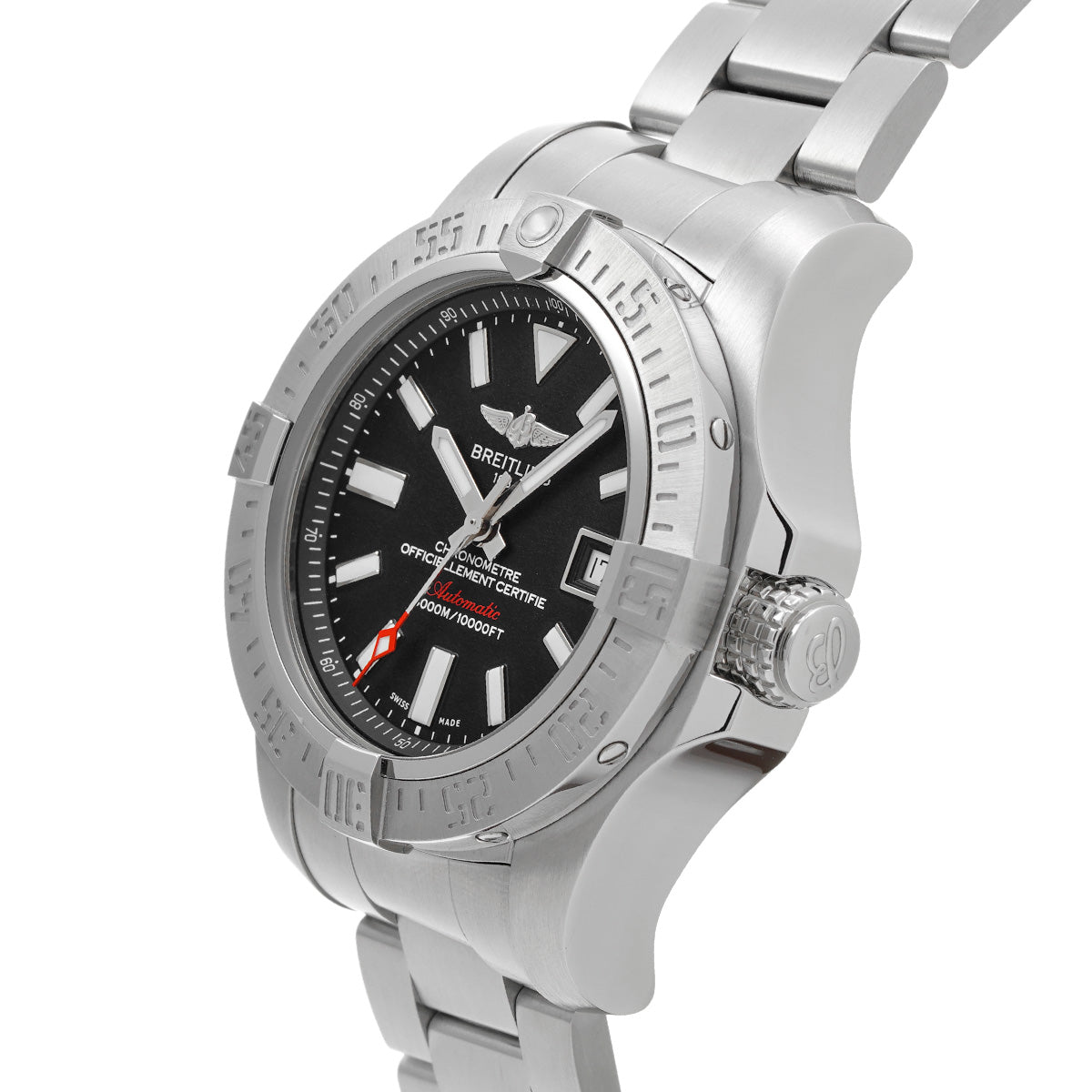 Avenger II Seawolf A1733110/BC30 Black BREITLING Men's [Pre-Owned].
