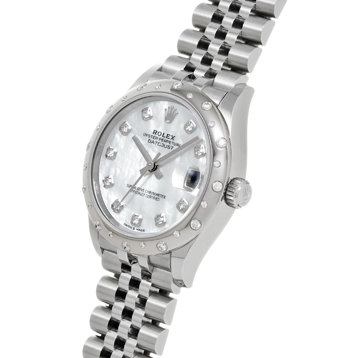 DATE JUST 31 278344RBR Random Serial White MOP ROLEX Unisex [Pre-Owned].