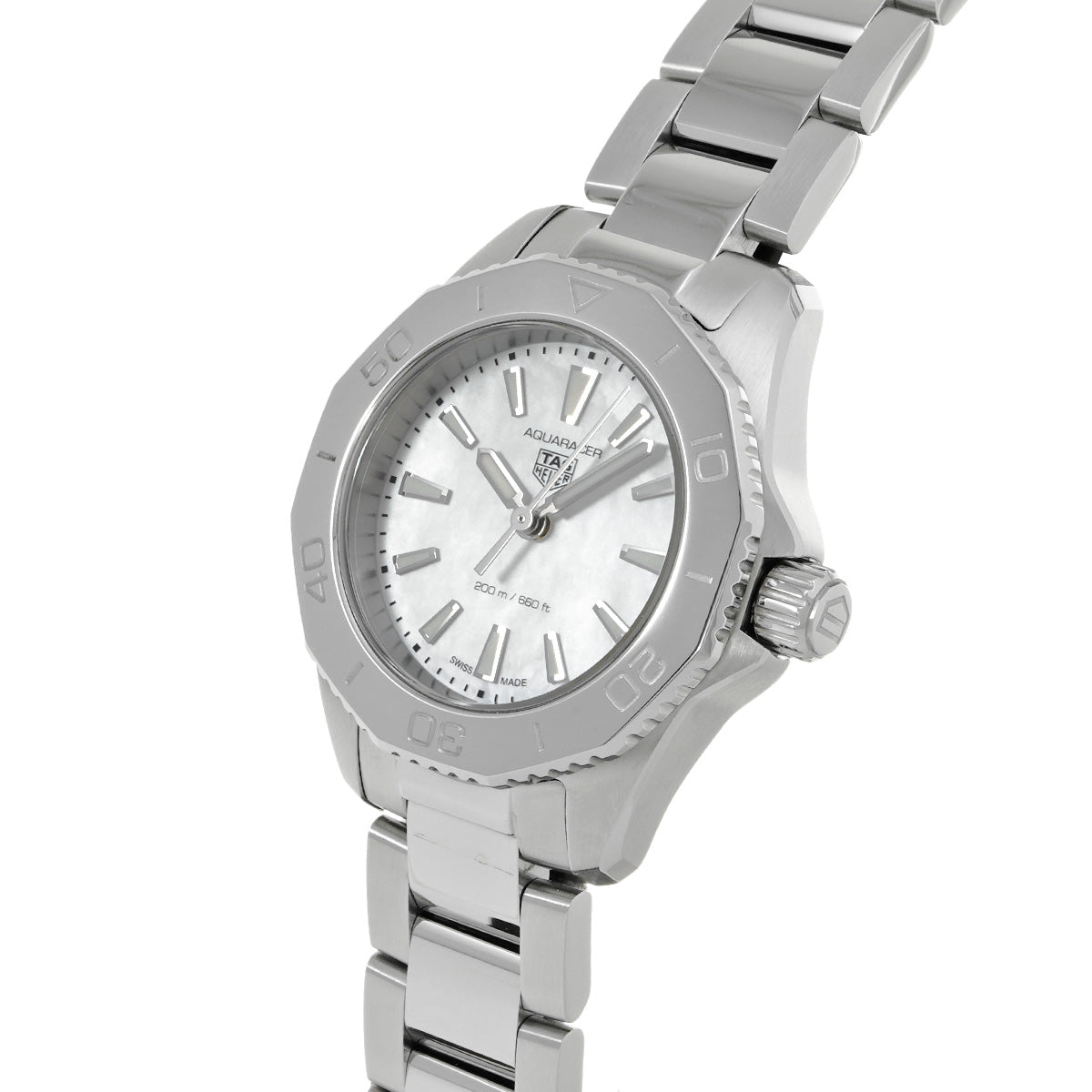 Aquaracer Professional 200 Quartz WBP1418.BA0622 White MOP TAG HEUER Men's [Pre-Owned]