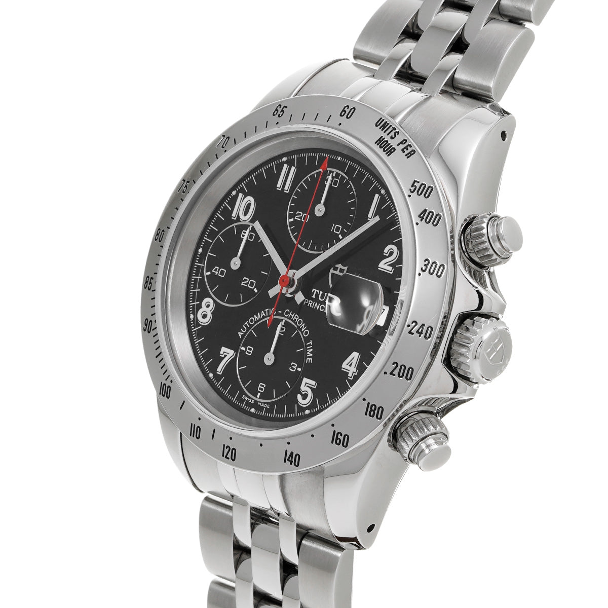 Chronotime 79280P Black TUDOR Men's [Pre-owned].