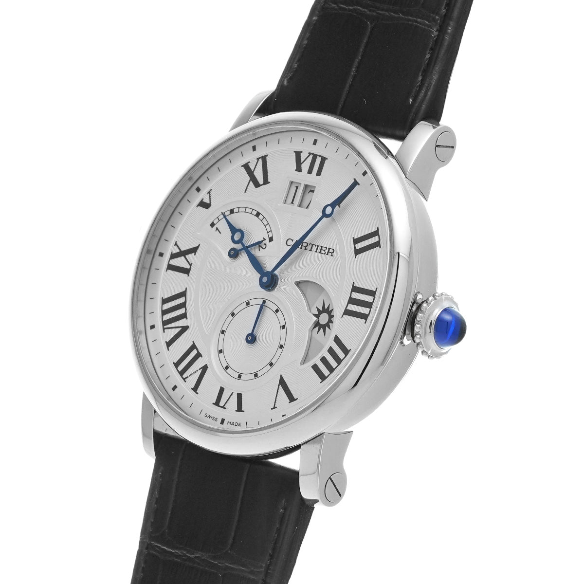 Rotonde de Cartier Grande Date Retrograde W1556368 Silver CARTIER Men's [Pre-owned]