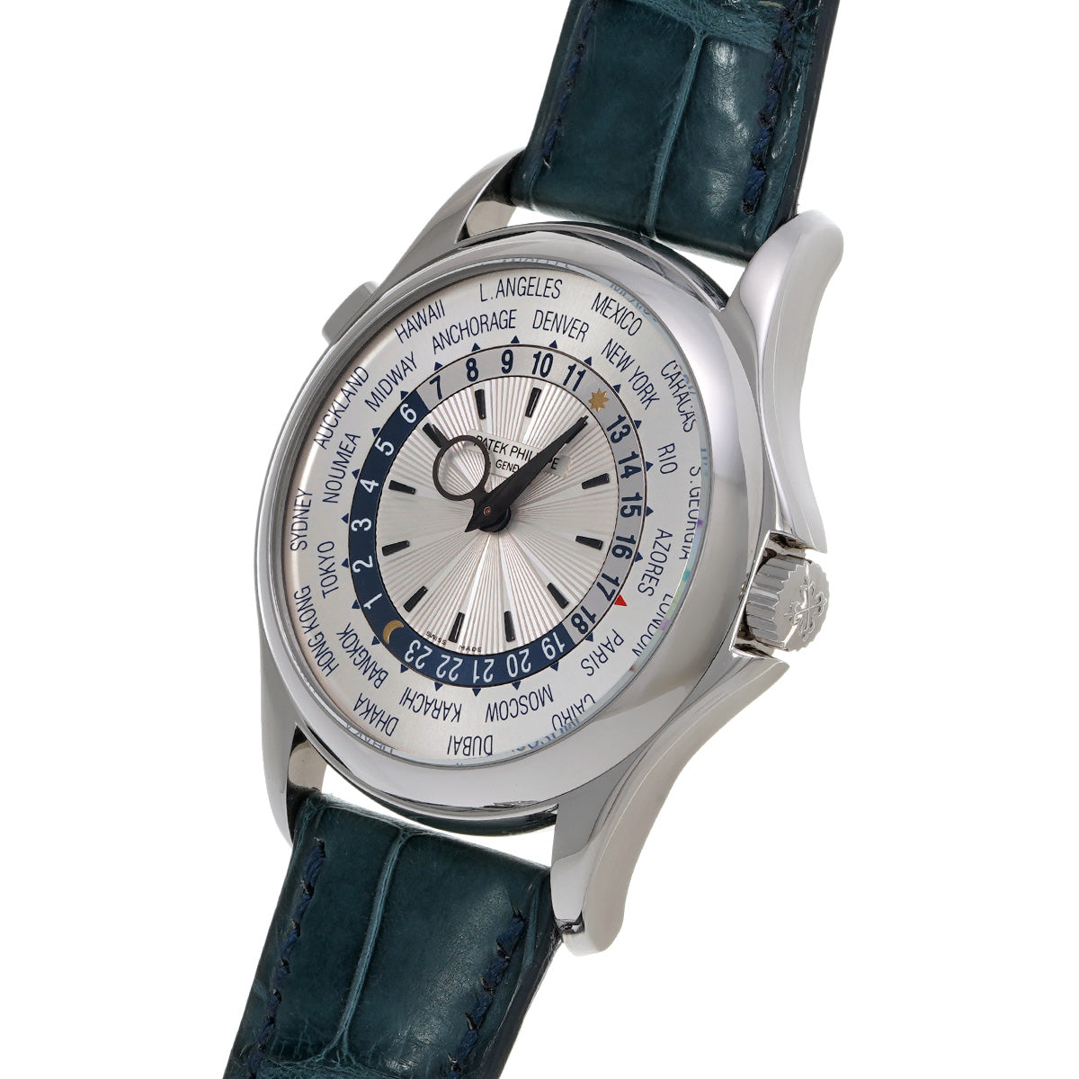 World Time 5130G-001 Silver PATEK PHILIPPE Men's [Pre-Owned].