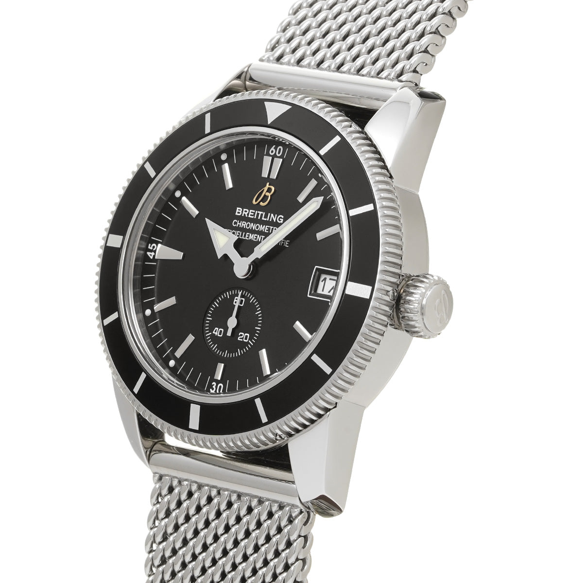 A372B69OCA Super Ocean Heritage 38 Black BREITLING Men's [Pre-Owned].