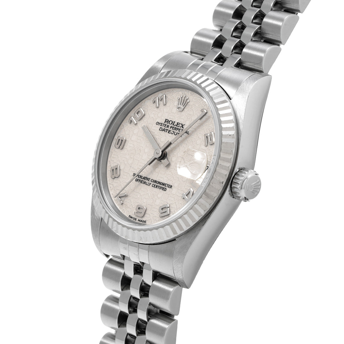 Datejust 68274 A (manufactured circa 1998) Ivory Computer ROLEX Unisex [Pre-Owned].