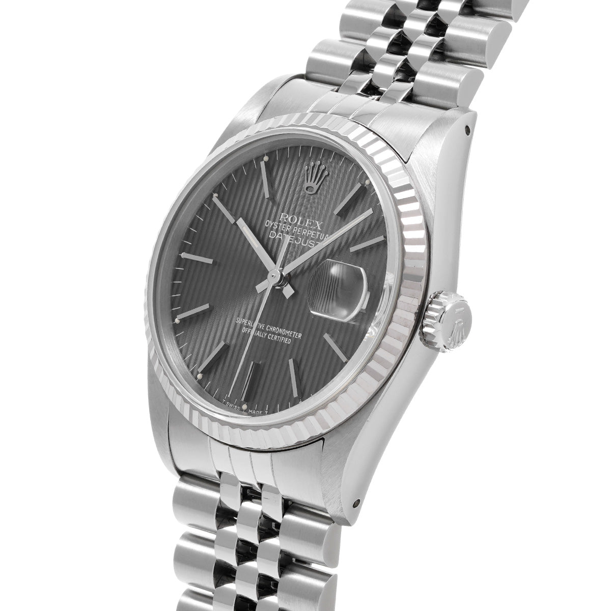 DATE JUST 16234 L (manufactured circa 1989) Gray ROLEX Men's [Pre-Owned].
