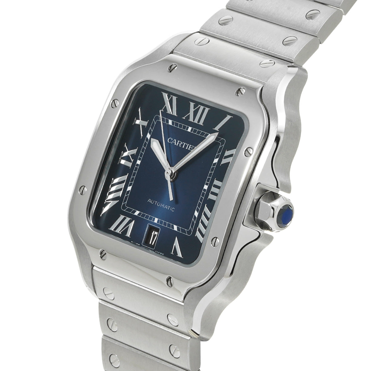 Santos de Cartier LM WSSA0030 Blue Gradation CARTIER Men's [Pre-Owned].