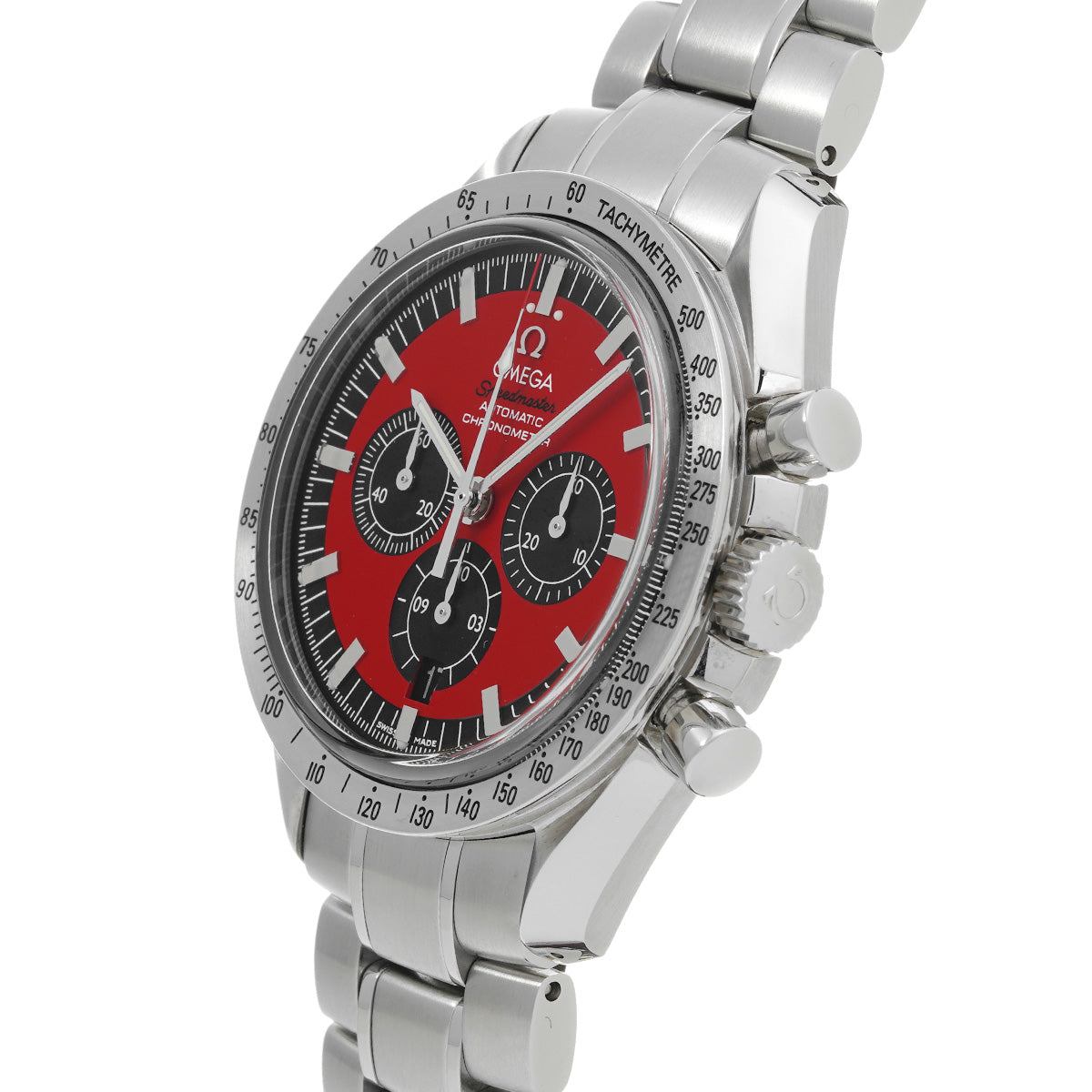 Speedmaster Legend Michael Schumacher 2005 3506.61 Red/Black OMEGA Men's [Pre-owned]