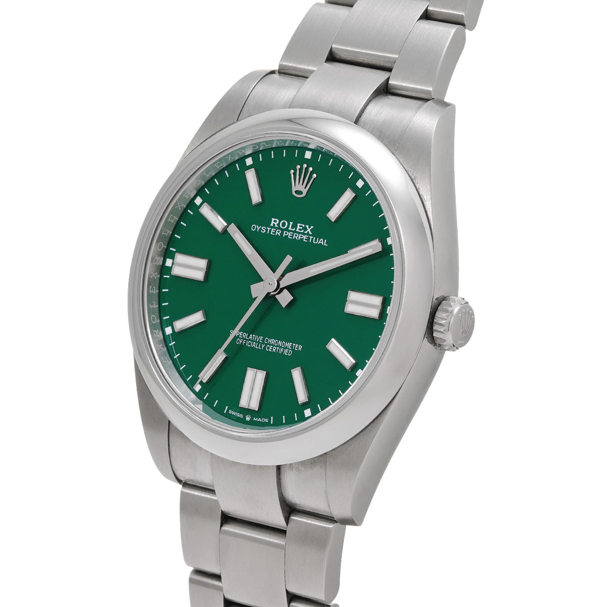 Oyster Perpetual 41 124300 Random Serial Green ROLEX Men's [Pre-Owned].