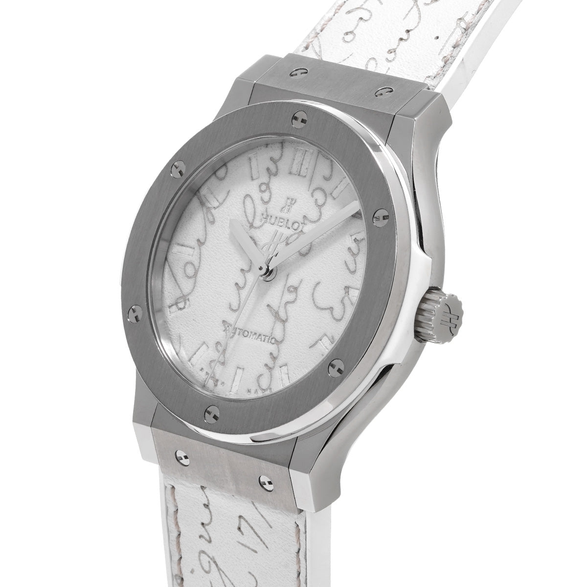 Classic Fusion Berluti Scritto Flat Bianco 511.NE.050W.VR.JBER19 White HUBLOT Men's [Pre-owned].