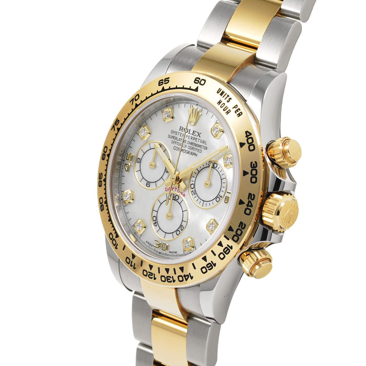 Cosmograph Daytona 116503NG Random Serial White MOP/Diamond ROLEX Men's [Pre-Owned].