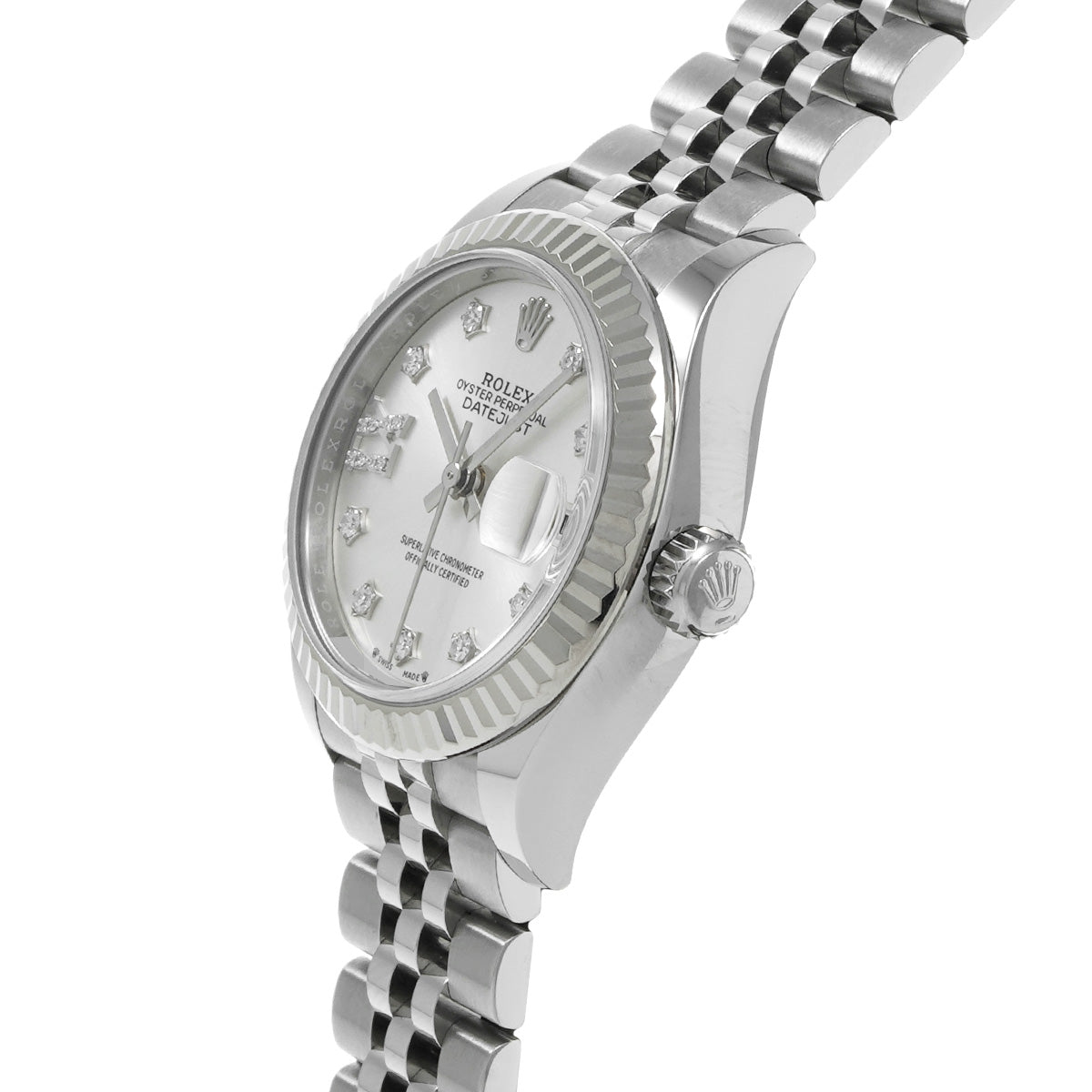 Lady Datejust 28 279174G Random Serial Silver/Diamond ROLEX Ladies [Pre-owned].