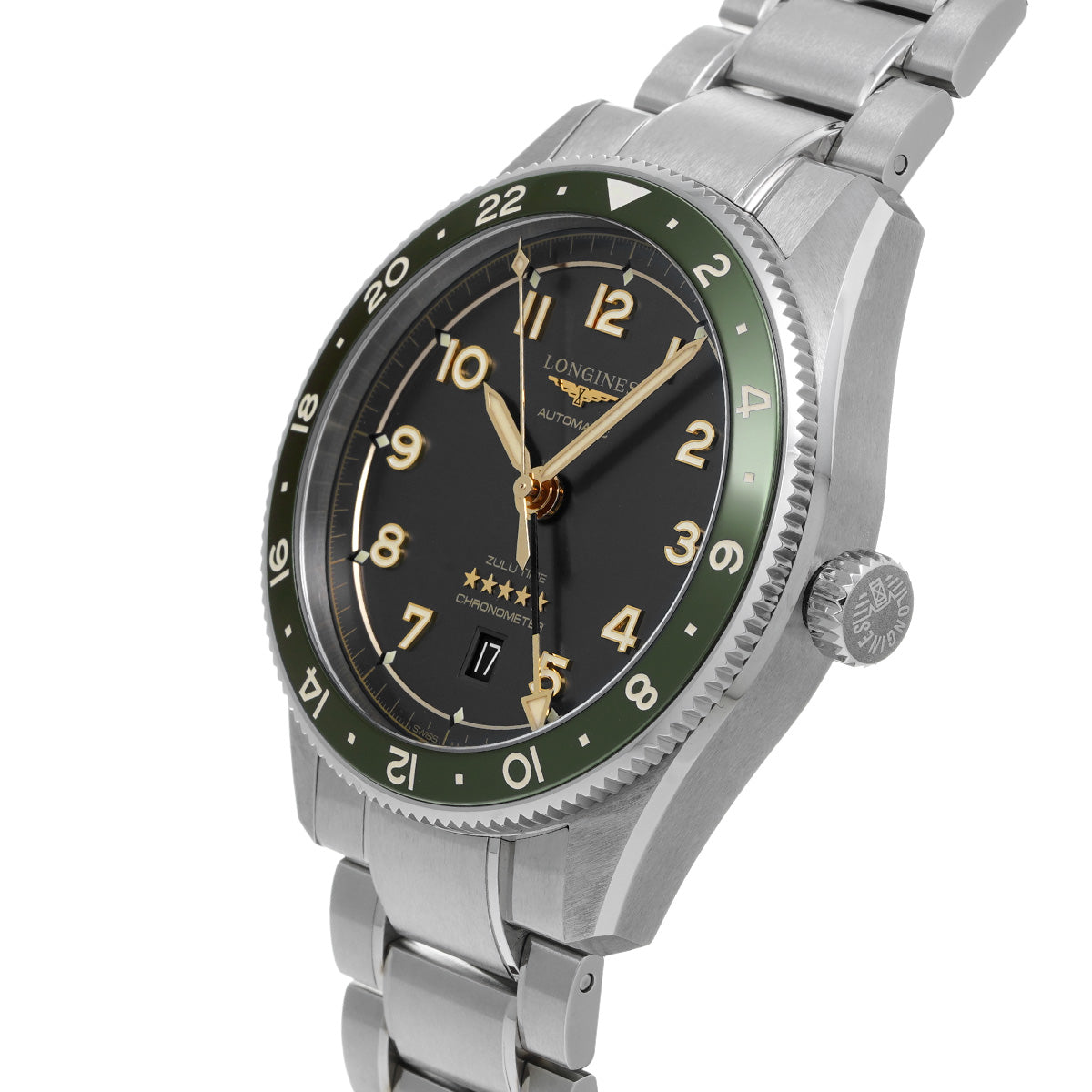 Spirit Zulu Time L3.812.4.63.6 Anthracite LONGINES Men's [Pre-Owned].