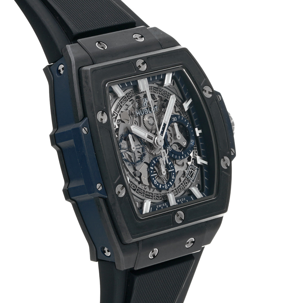 Spirit of Big Bang Ceramic Blue 641.CI.7170.LR Skeleton HUBLOT Men's [Pre-owned]