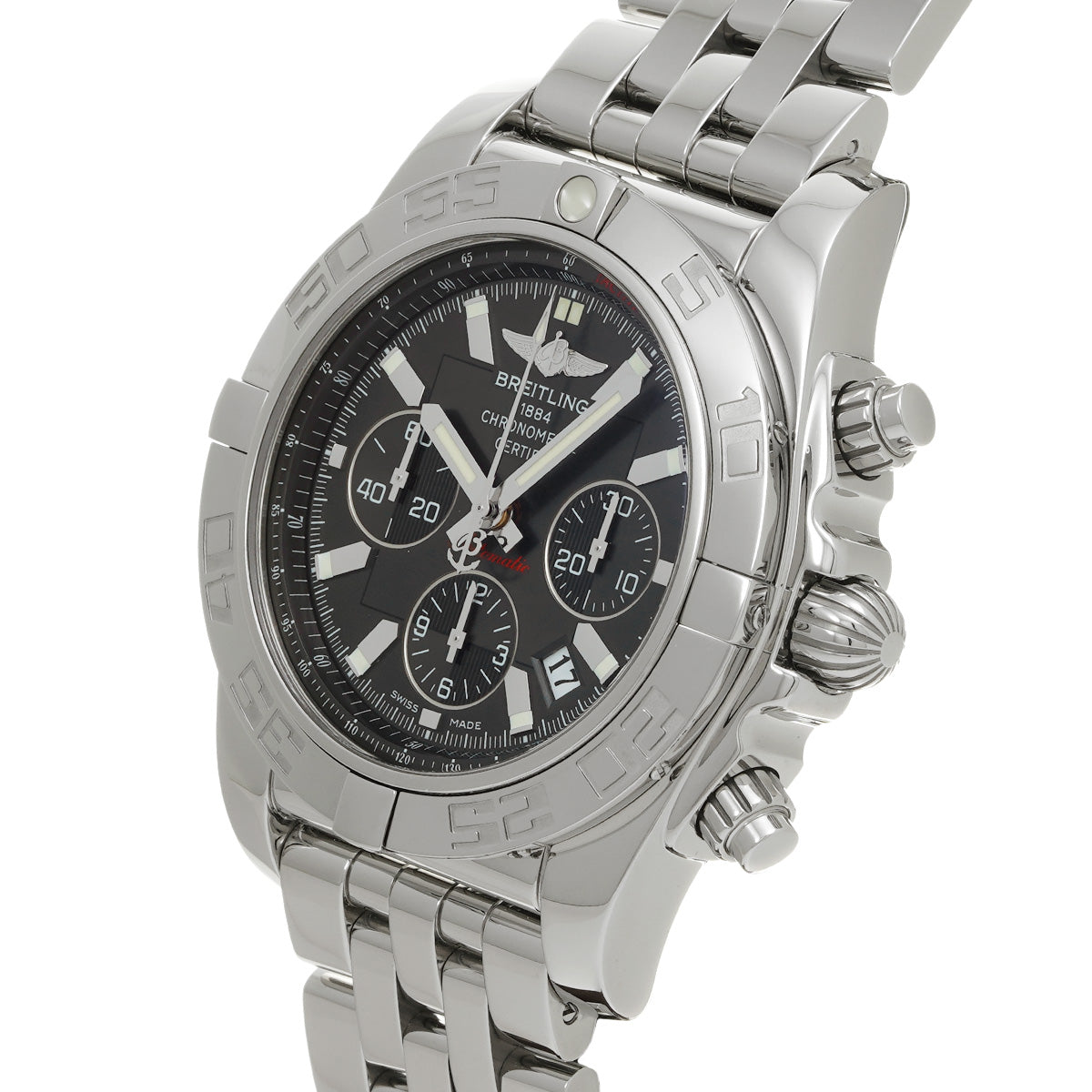 Chronomat 44 A011M24PA Gray/Black BREITLING Men's [Pre-Owned]