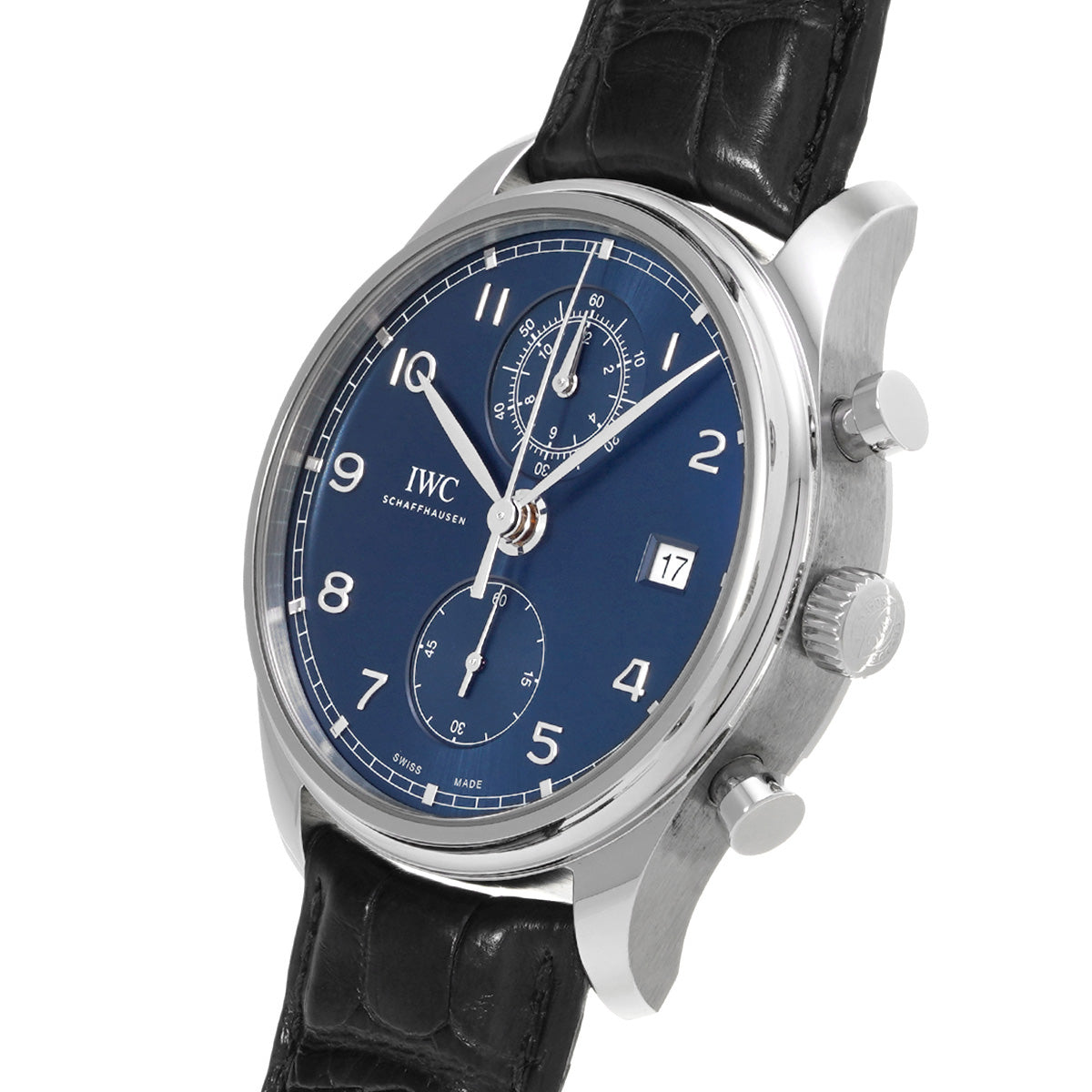 Portuguese Chronograph Classic IW390303 Blue IWC Men's [Pre-Owned]