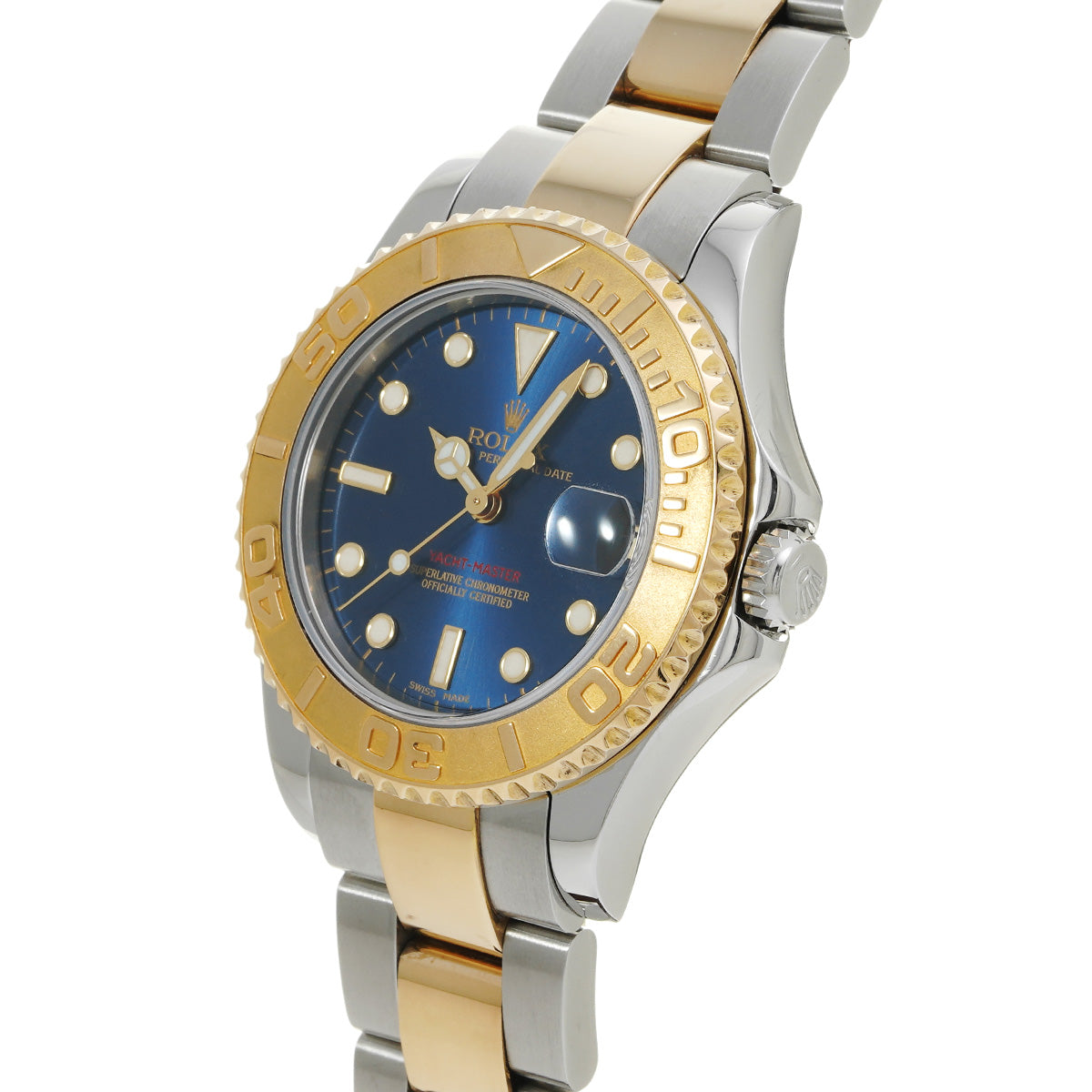 Yacht-Master 168623 Y (manufactured circa 2003) Blue ROLEX Unisex [Pre-Owned].