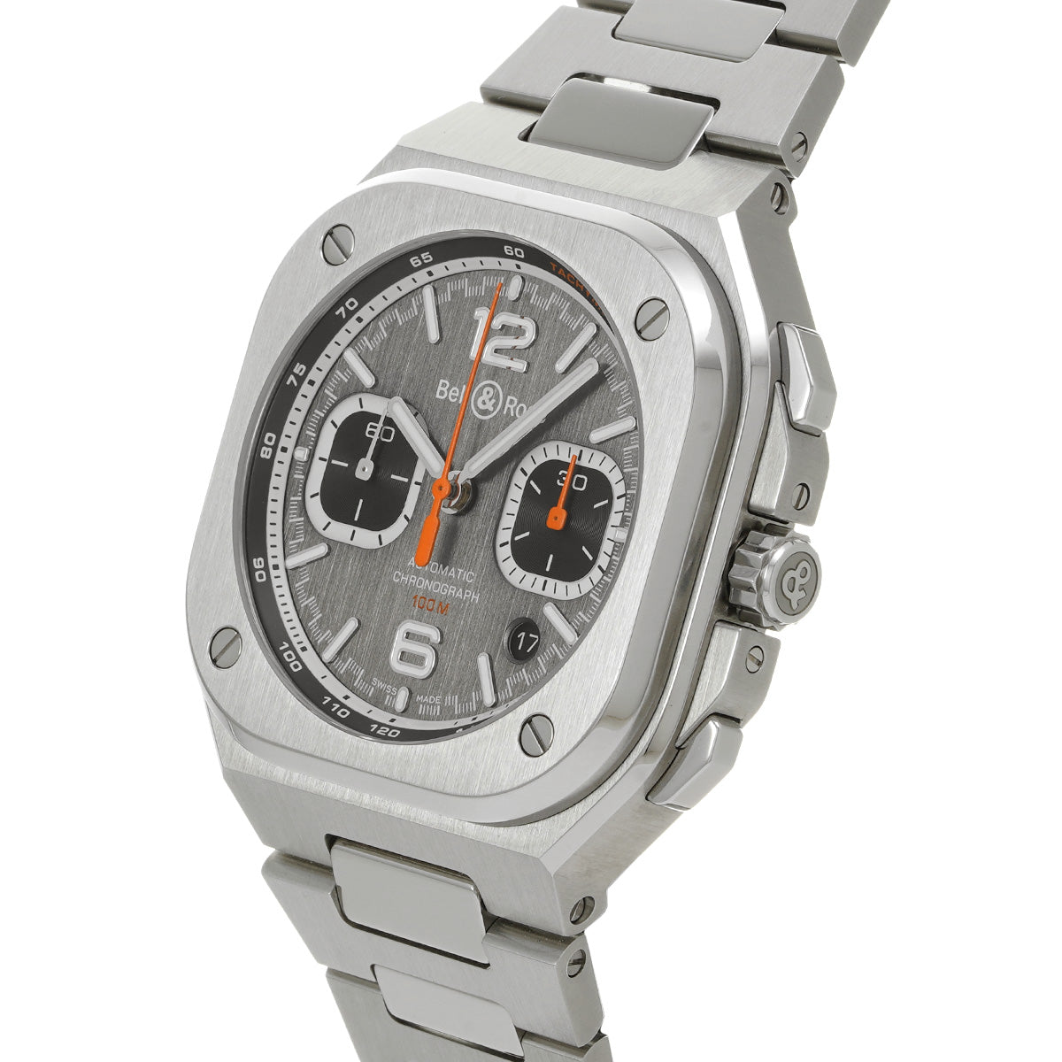 BR 05 Chrono Sport Steel BR05C-SP-ST/SST Gray Bell &amp; Ross Men's [pre-owned]