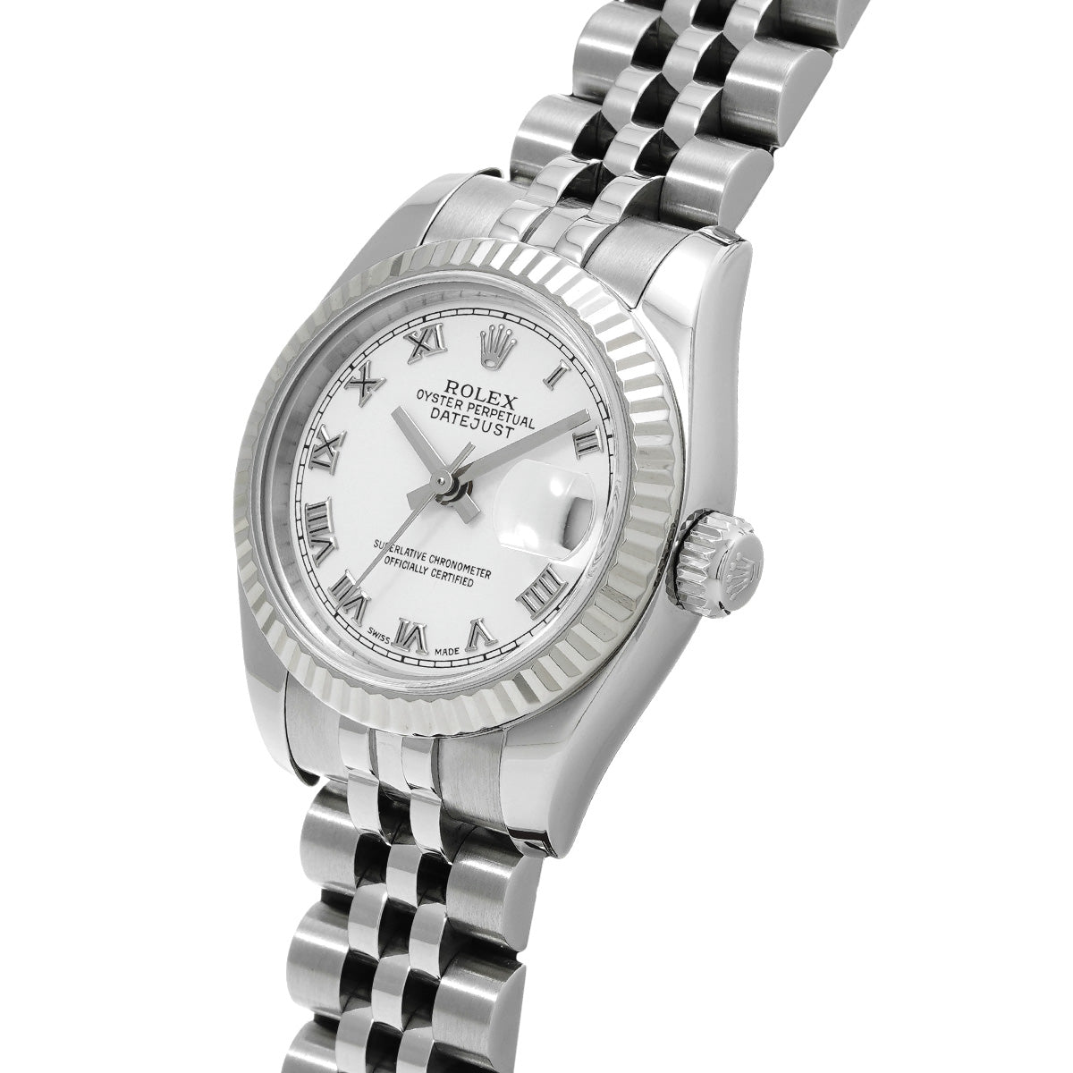 DATE JUST 179174 D (made around 2005) White ROLEX Ladies [Pre-Owned].