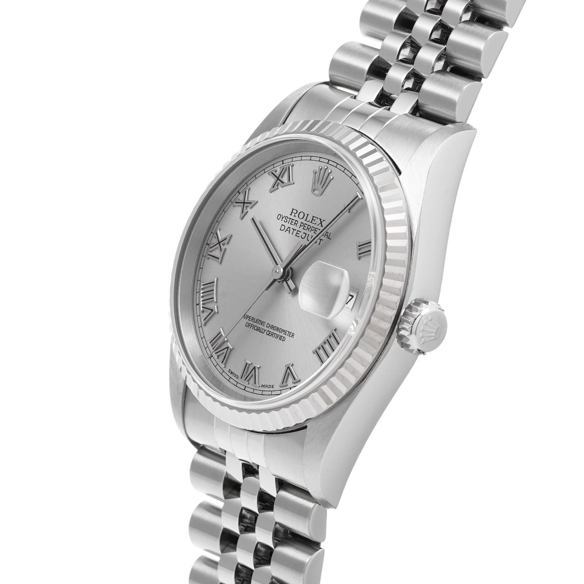 DATE JUST 16234 Y (made around 2002) Silver ROLEX Men's [Pre-owned].