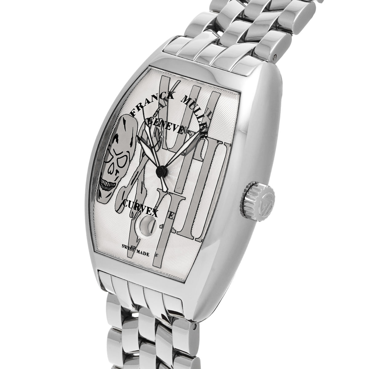 Tonneau Carvex Gothic Allonge 7880SCDTGOTHREL Silver FRANCK MULLER Men's [Pre-owned].