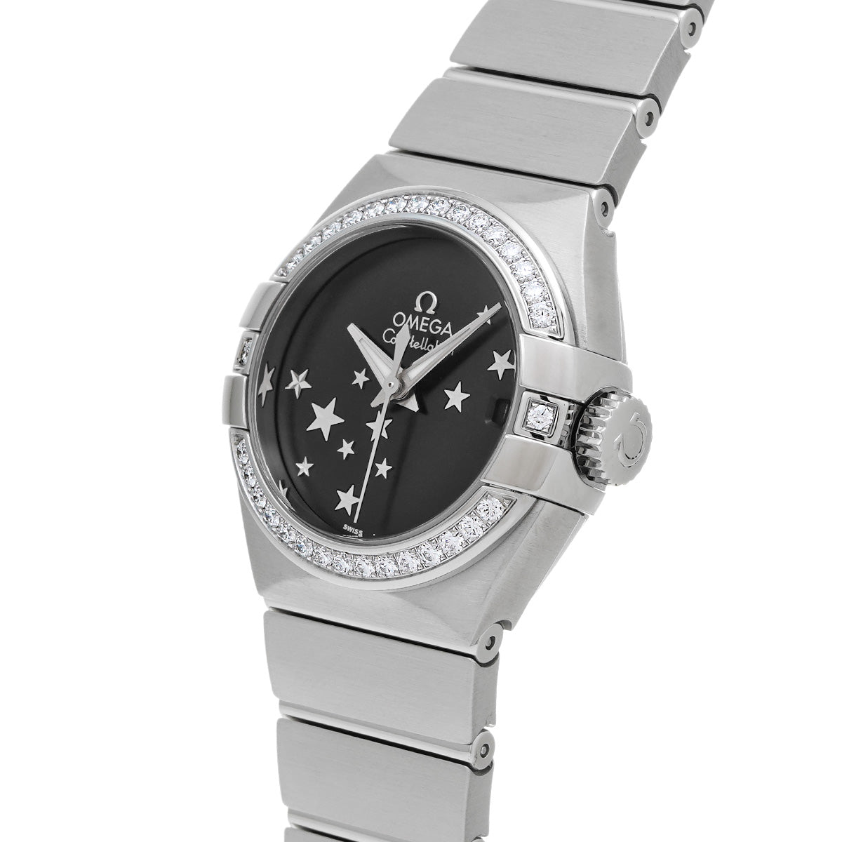 Constellation Blush Chronometer 123.15.27.20.01.001 Black/Diamond OMEGA Ladies [New]