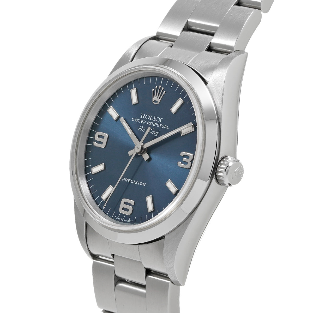 Air-King 14000M T (manufactured circa 1996) Blue ROLEX Men's [Pre-Owned].