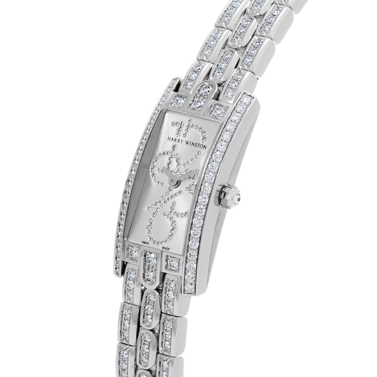 Avenue C Mini AVCQHM16WW014 Silver/Diamond HARRY WINSTON Ladies [Pre-Owned].