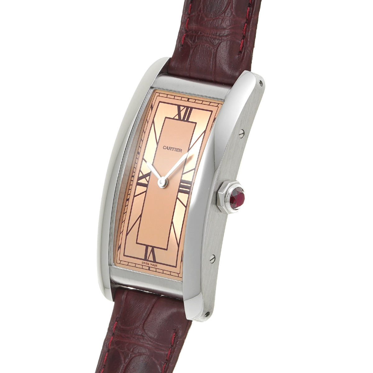 Tank American WGTA0297 Salmon Pink CARTIER Ladies [Pre-owned]