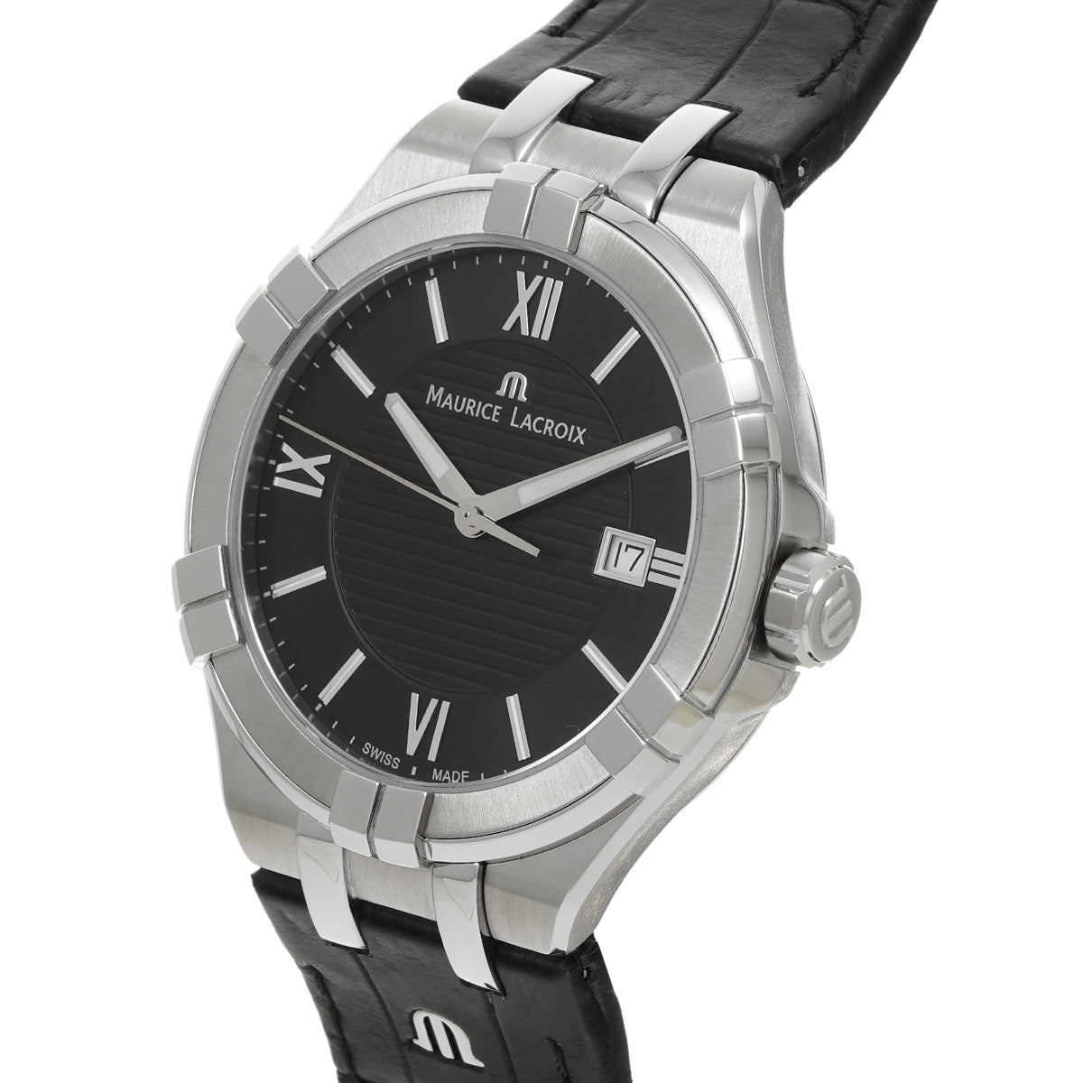 AI1008-SS001-330-1 Icon Date Black/anthracite Maurice Lacroix Men's [Pre-Owned].