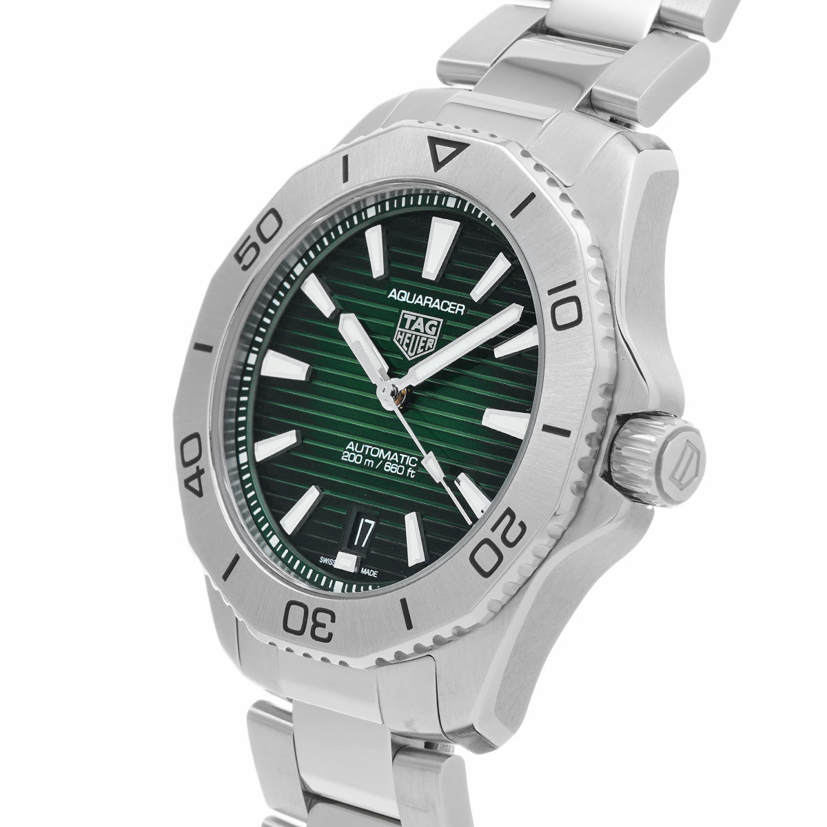 Aquaracer Professional 200 Date Calibre 5 WBP2115.BA0627 Green TAG HEUER Men's [Pre-Owned]