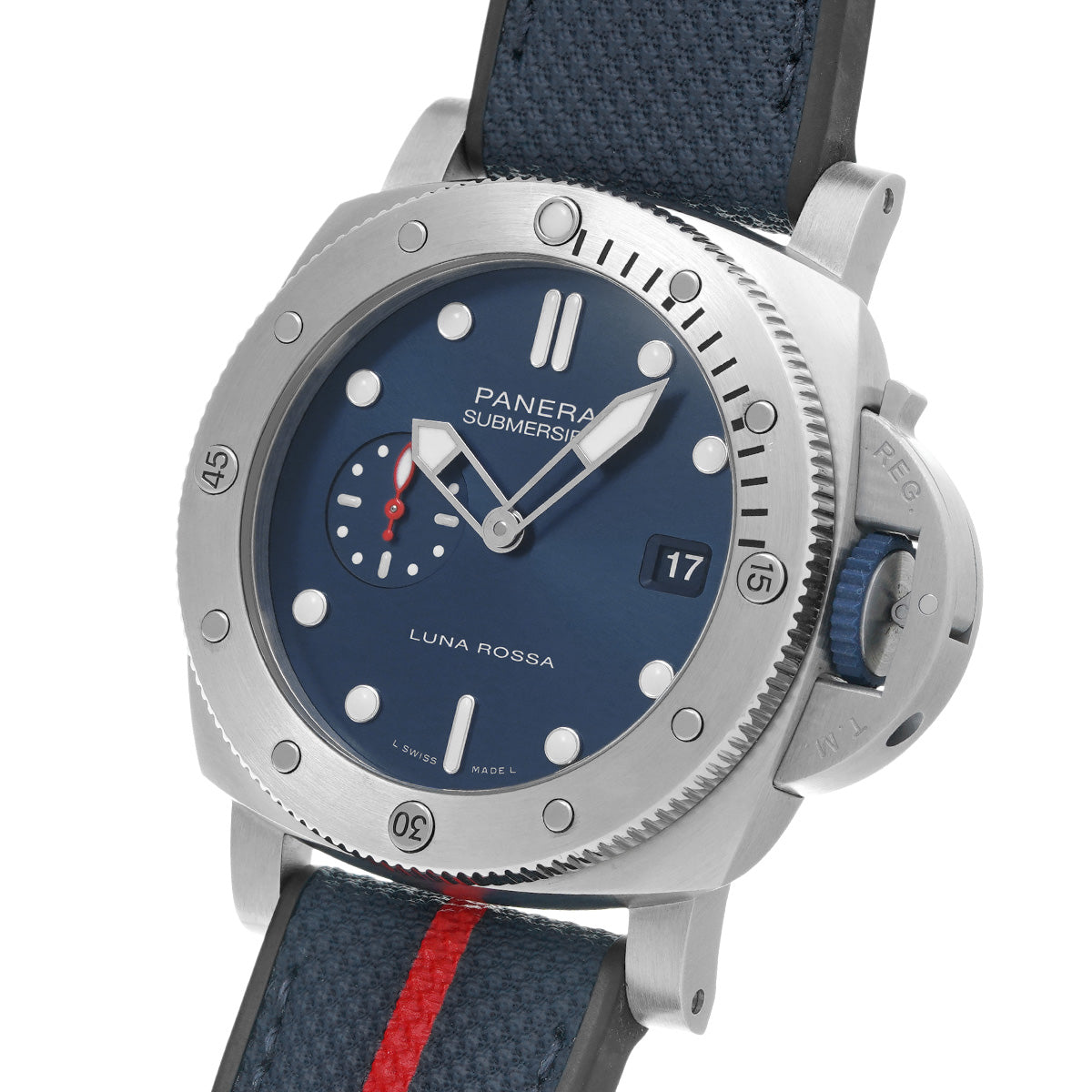 Submersible Quaranta Quattro Luna Rossa PAM01391 Y (manufactured in 2022) Blue PANERAI Men's [Pre-Owned].