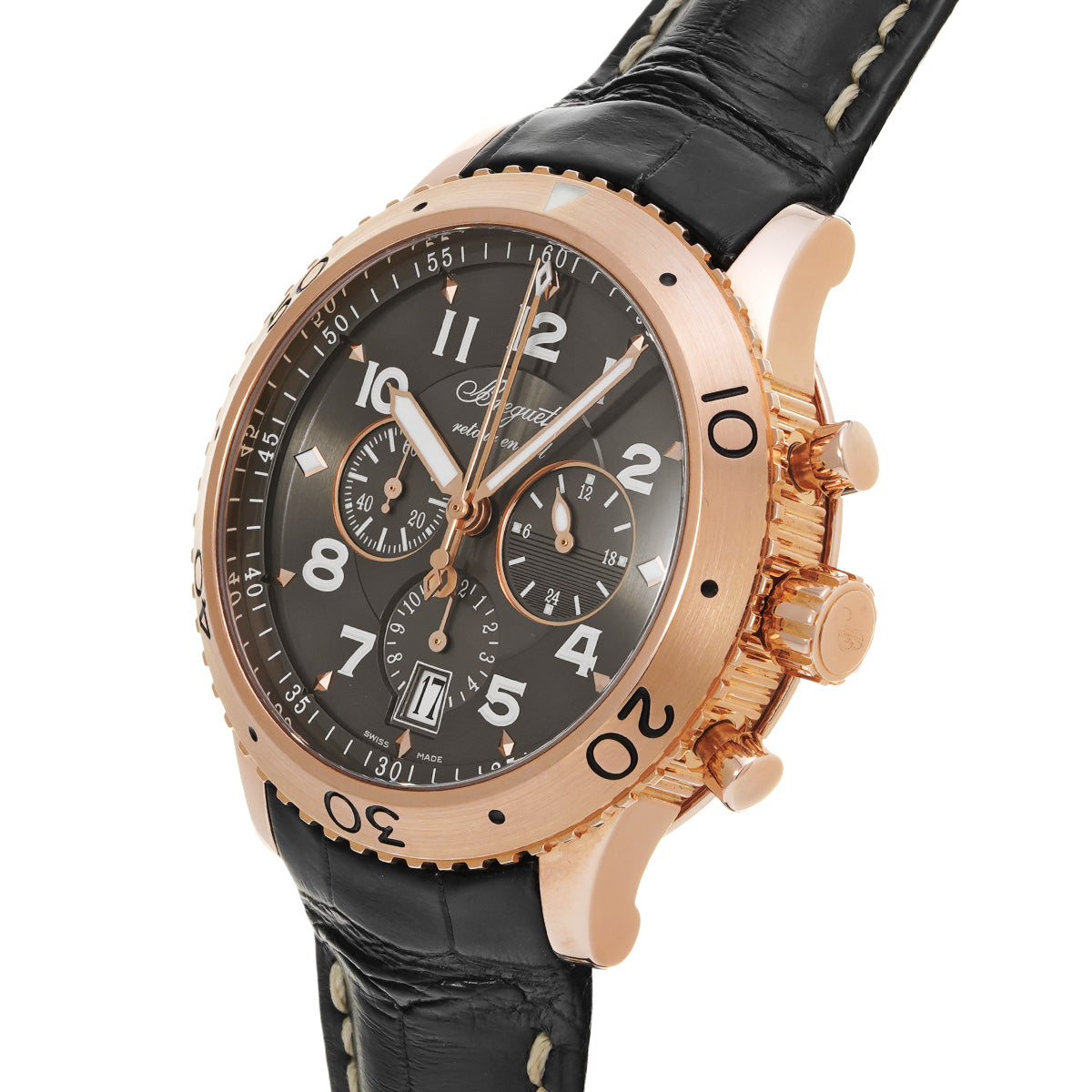 Transatlantique Type XXI 3810BR/92/9ZU Brown Breguet Men's [Pre-Owned].