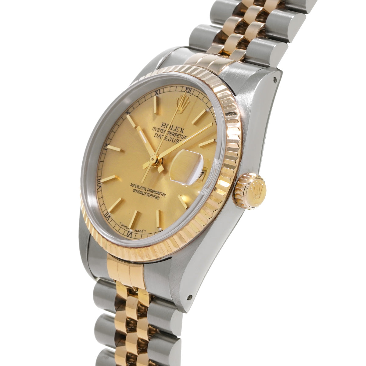 Datejust 16233 X (manufactured circa 1993) Champagne ROLEX Men's [Pre-Owned].