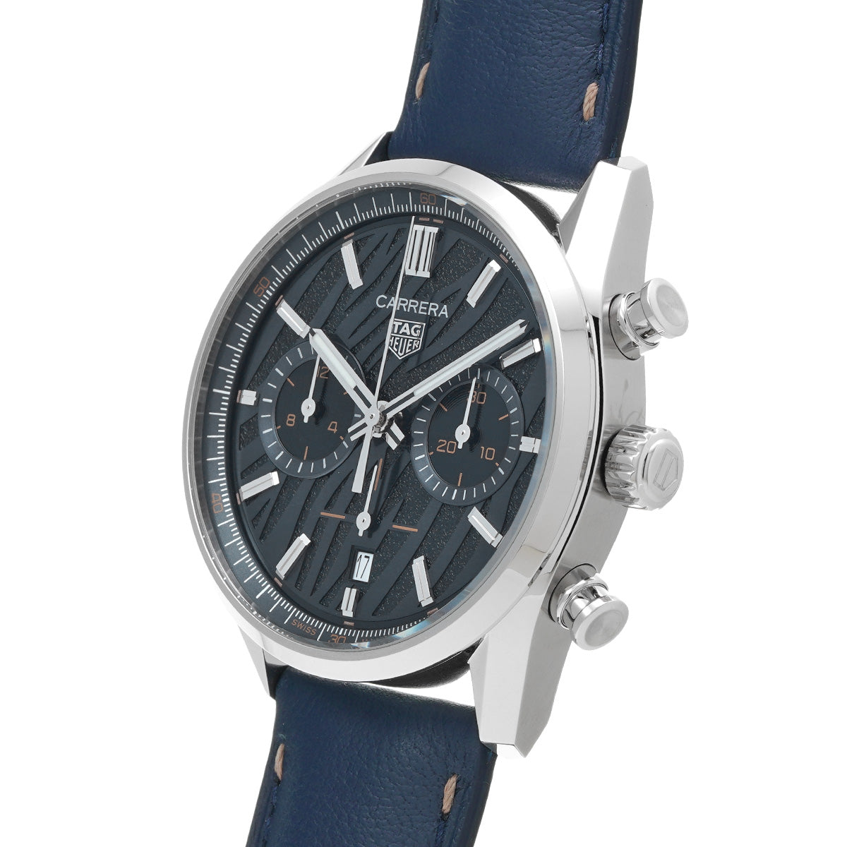 CARRERA CALIBRE HEUER 02 Chronograph Japan Limited Edition CBN201A.FC6539 Blue/Black TAG HEUER Mens [Pre-Owned].
