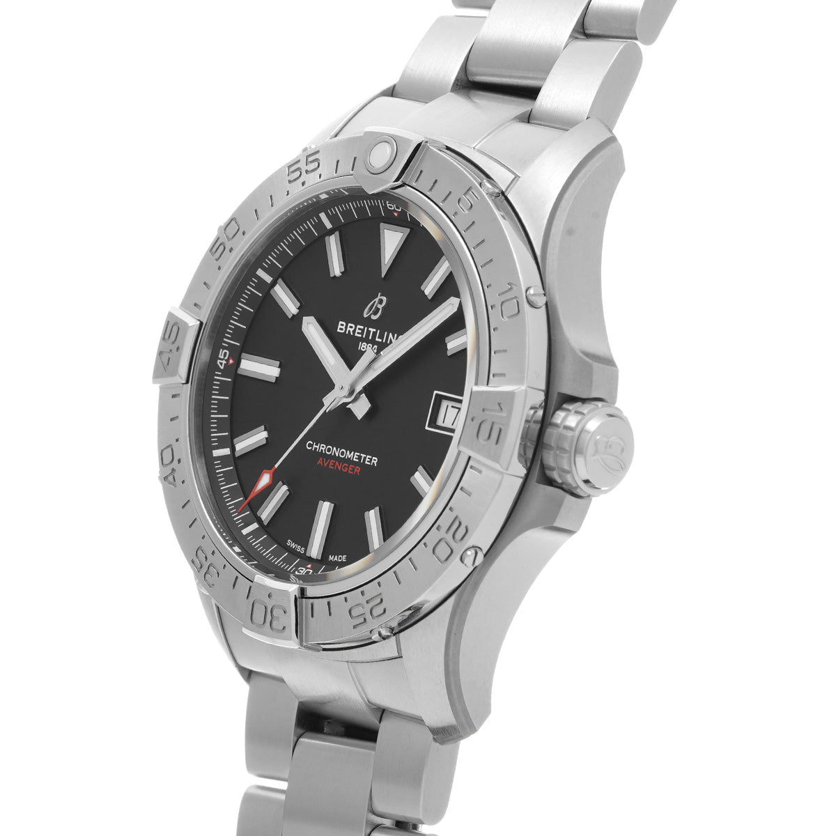 Avenger Automatic 42 A17328101B1A1 Black BREITLING Men's [Pre-Owned].