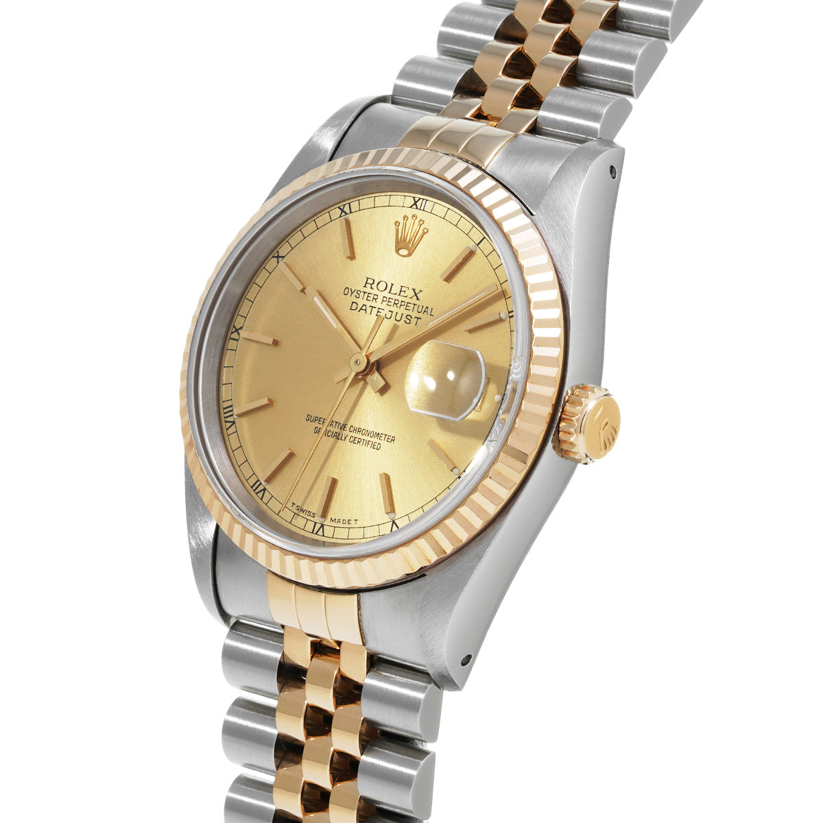 Datejust 16233 X (manufactured circa 1991) Champagne ROLEX Men's [Pre-Owned].