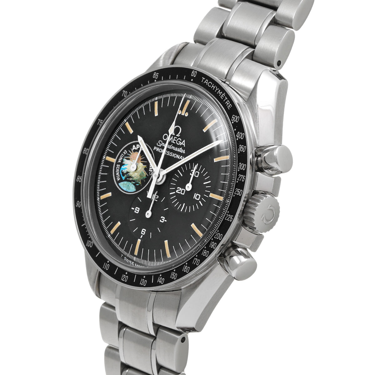 Speedmaster Professional Moon Watch Apollo 13 25th Anniversary 3595.52 Black OMEGA Men's [Pre-Owned].