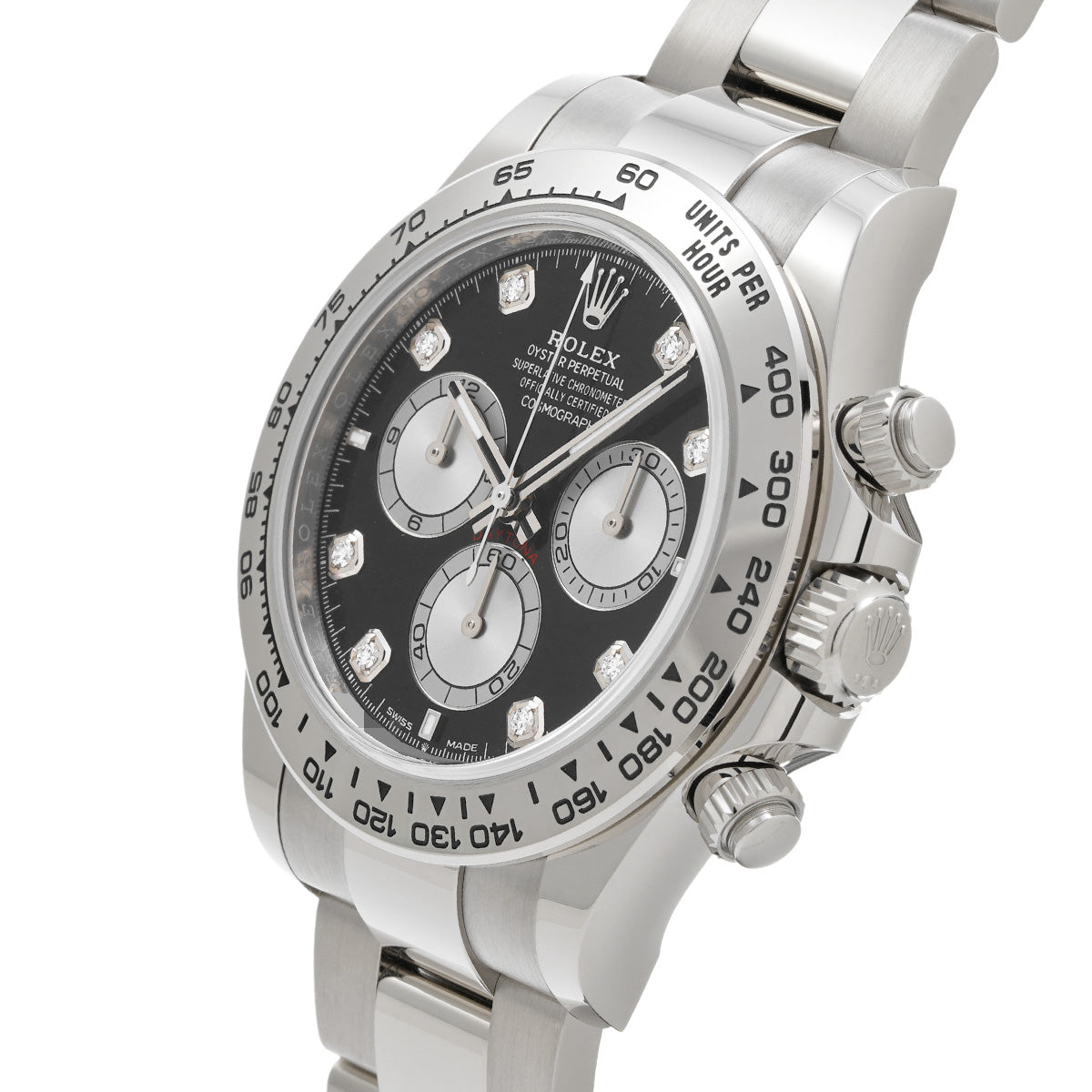 Cosmograph Daytona 126509G Random Serial Black/Steel/Diamond ROLEX Men's [Pre-Owned].