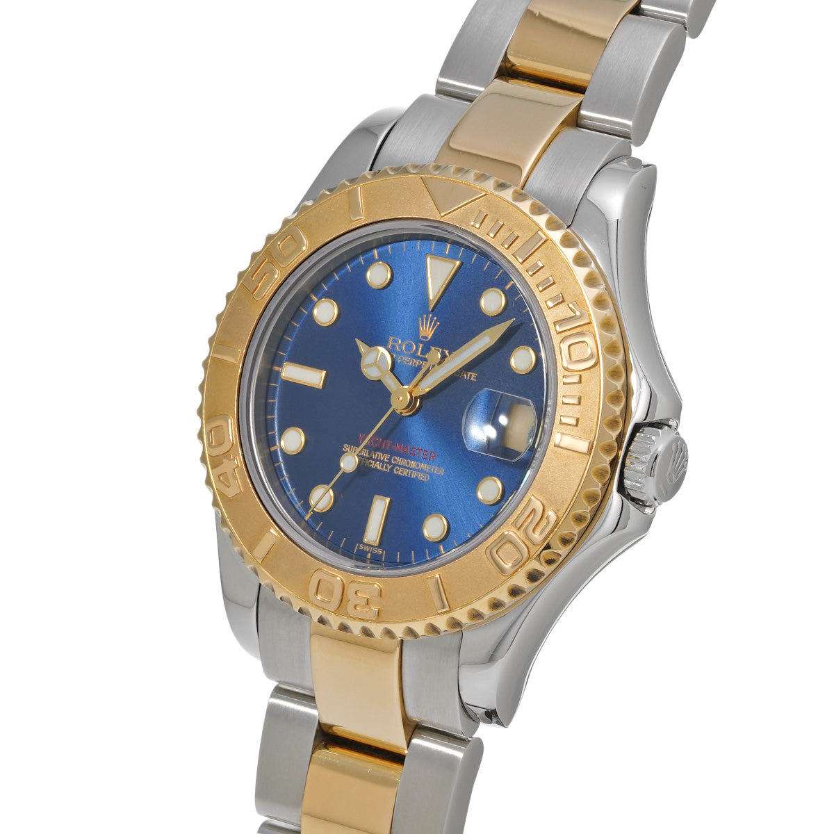 Yacht-Master 34 68623 A (manufactured circa 1999) Blue ROLEX Unisex [Pre-Owned].