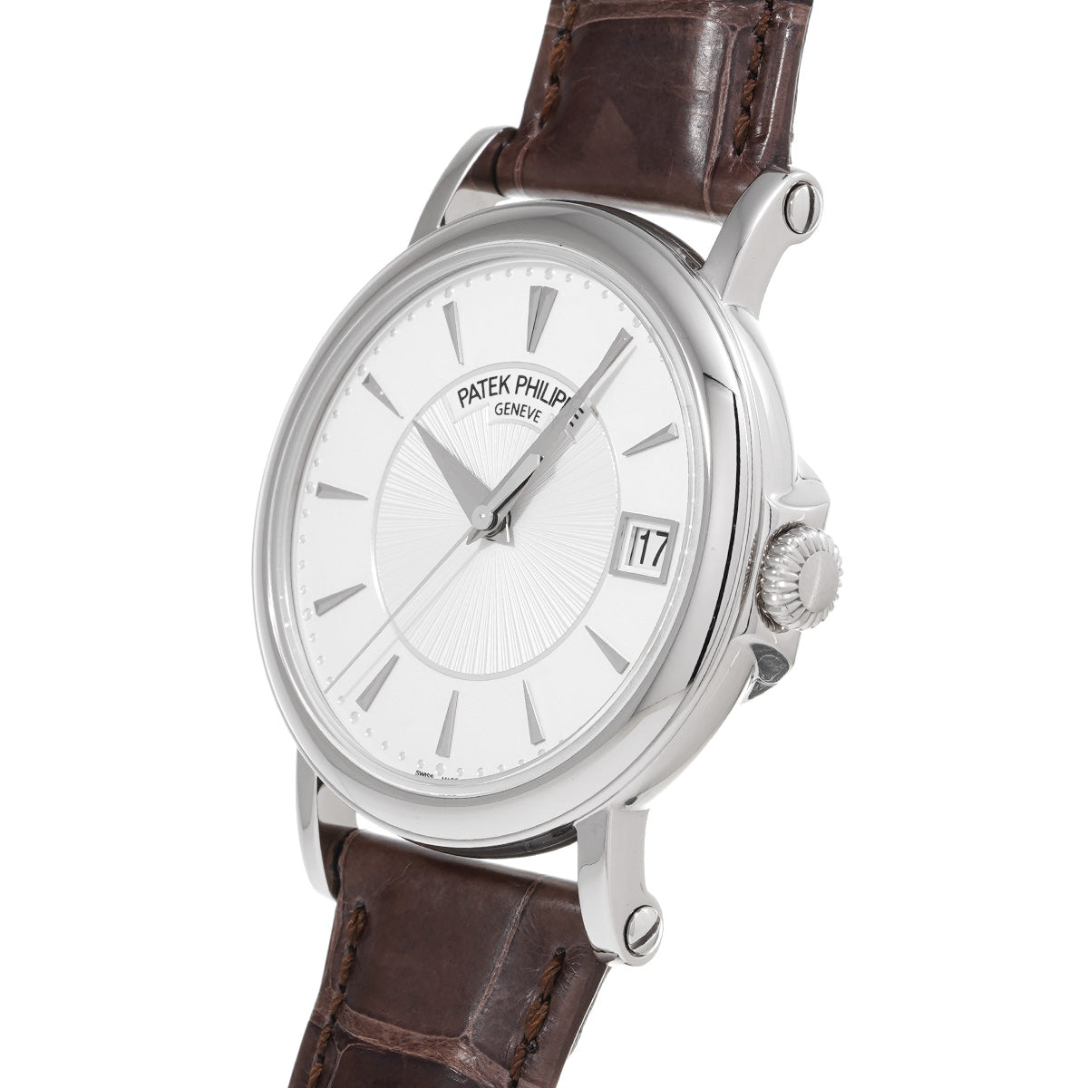 Calatrava Officer 5153G-010 Silver PATEK PHILIPPE Men's [Pre-Owned].